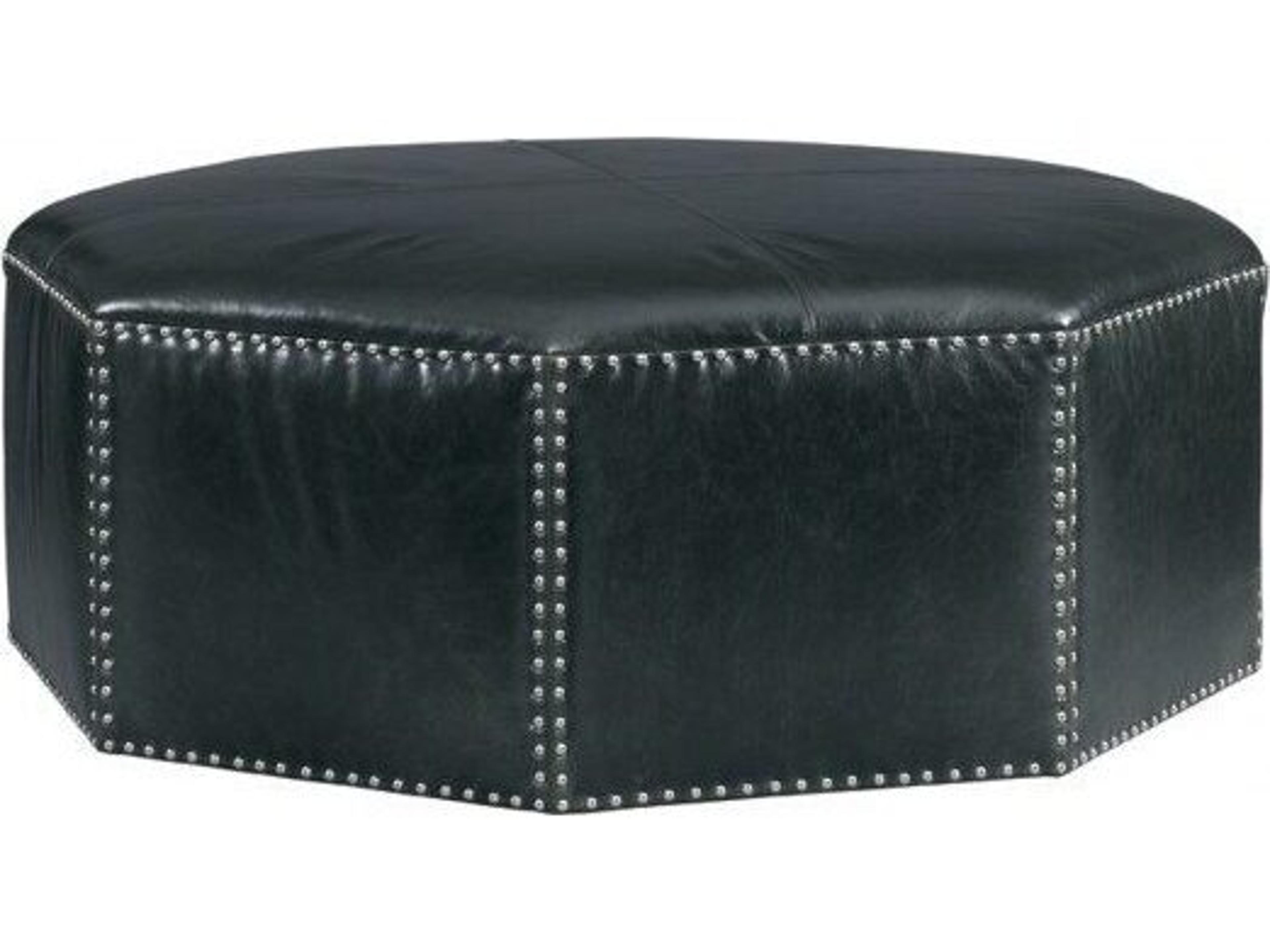 Upholstery Gorran Coal Tudor Leather Ottoman