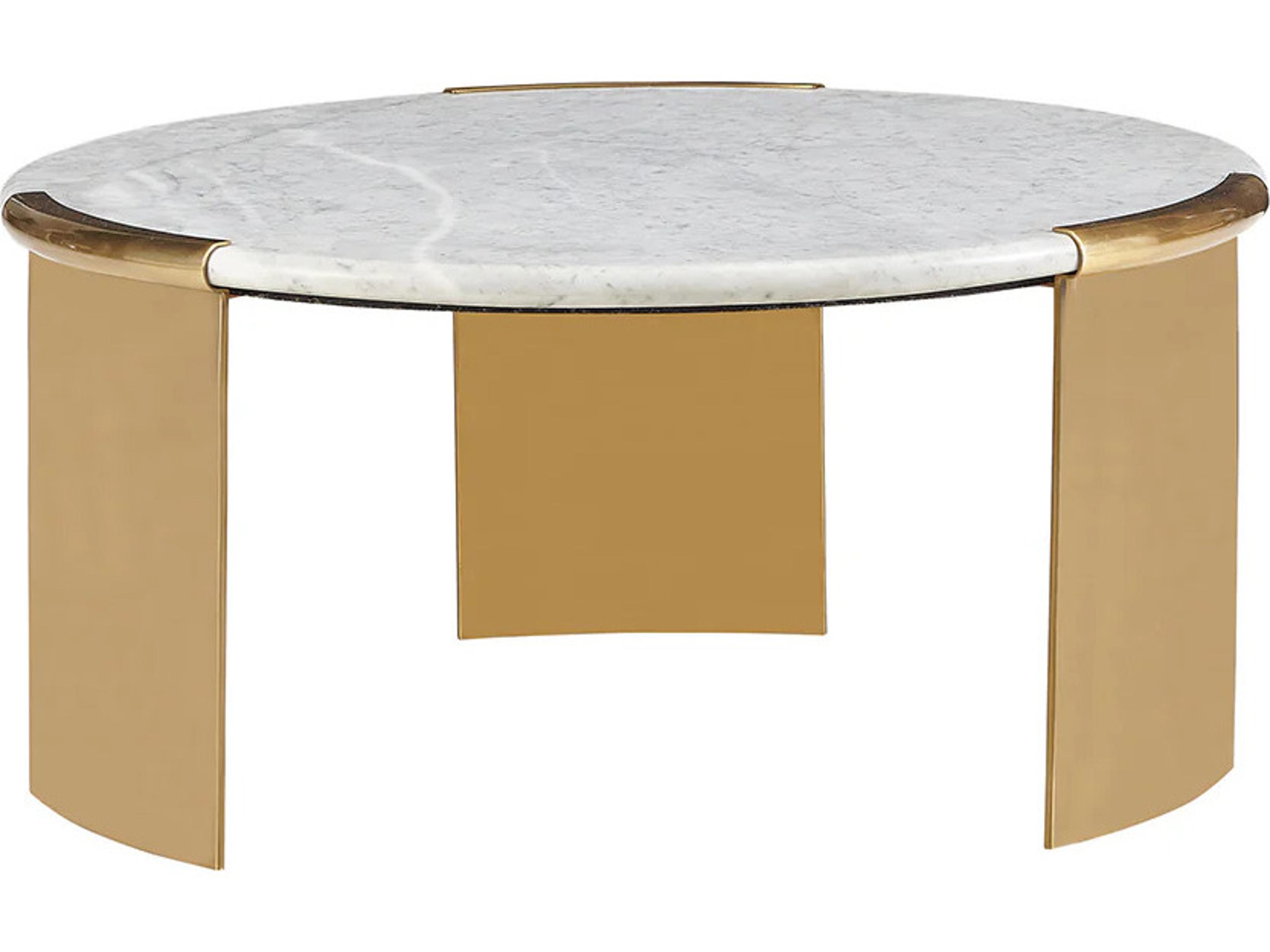 Chloe Round Marble Top Coffee Table