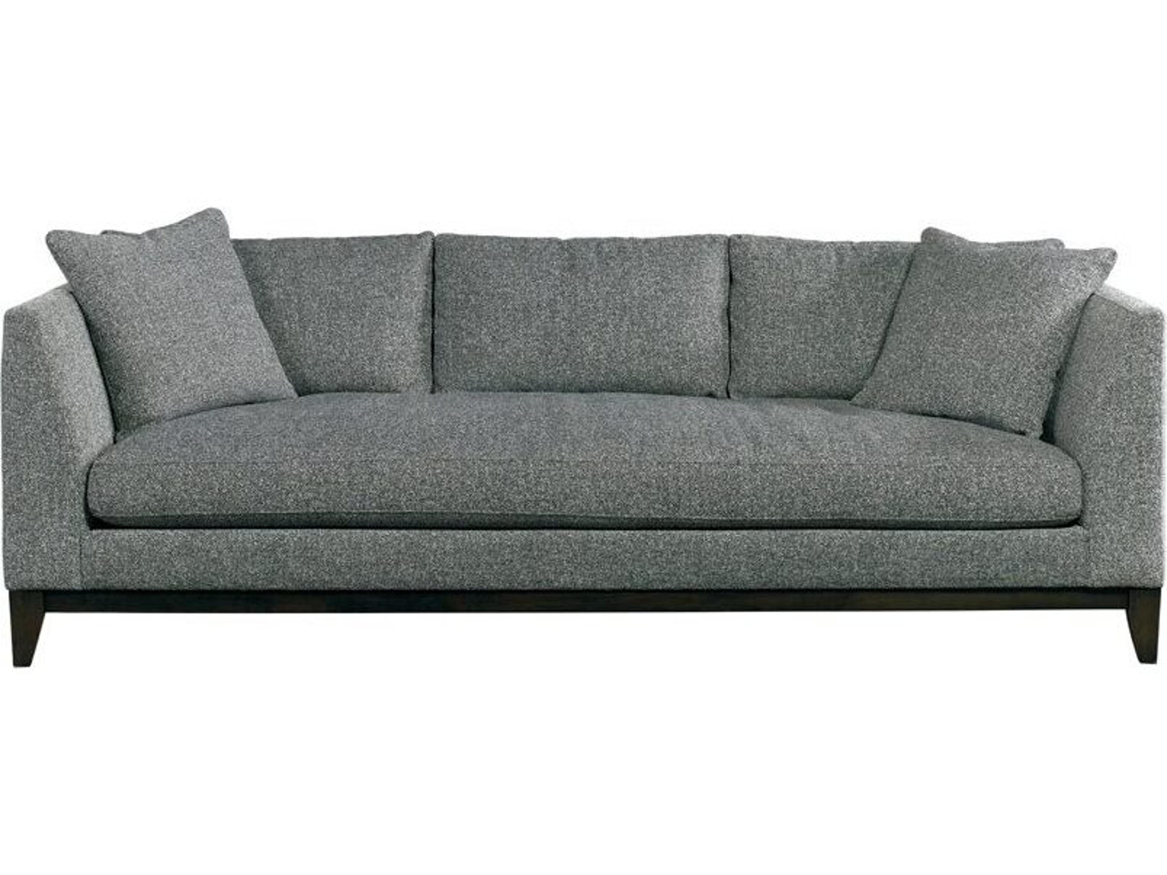 Lillian August Modern Living Baldwin Charcoal Elm Upholstered Sofa