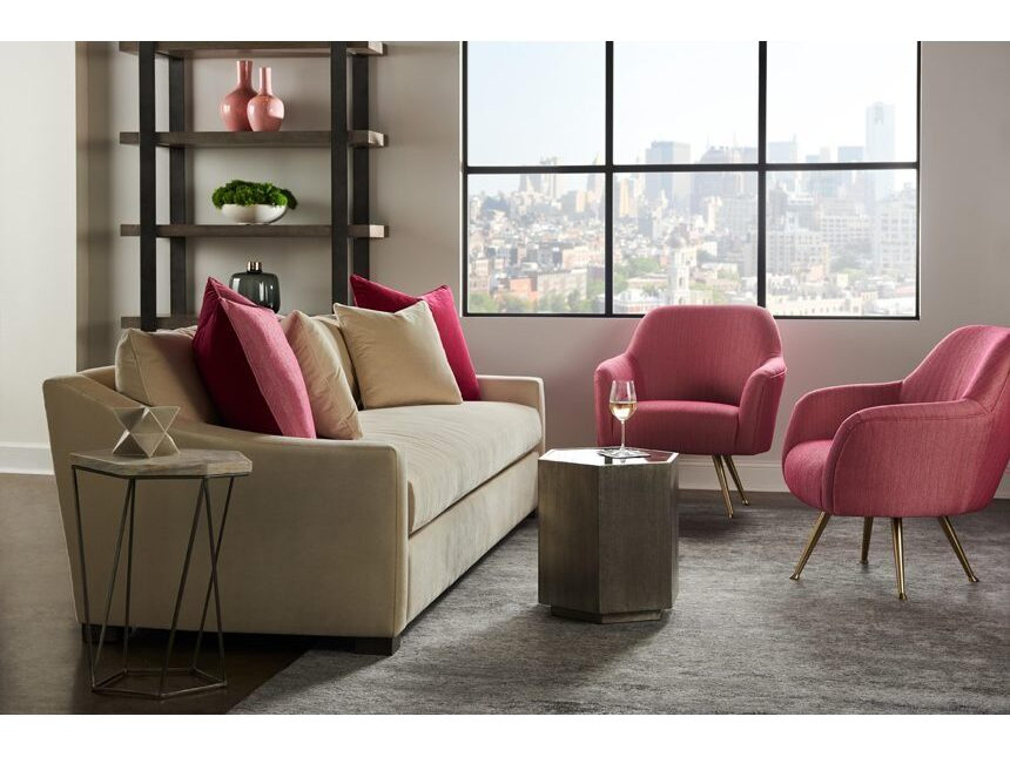 Lillian August Modern Living Martin Natural Cinder Upholstered Sofa