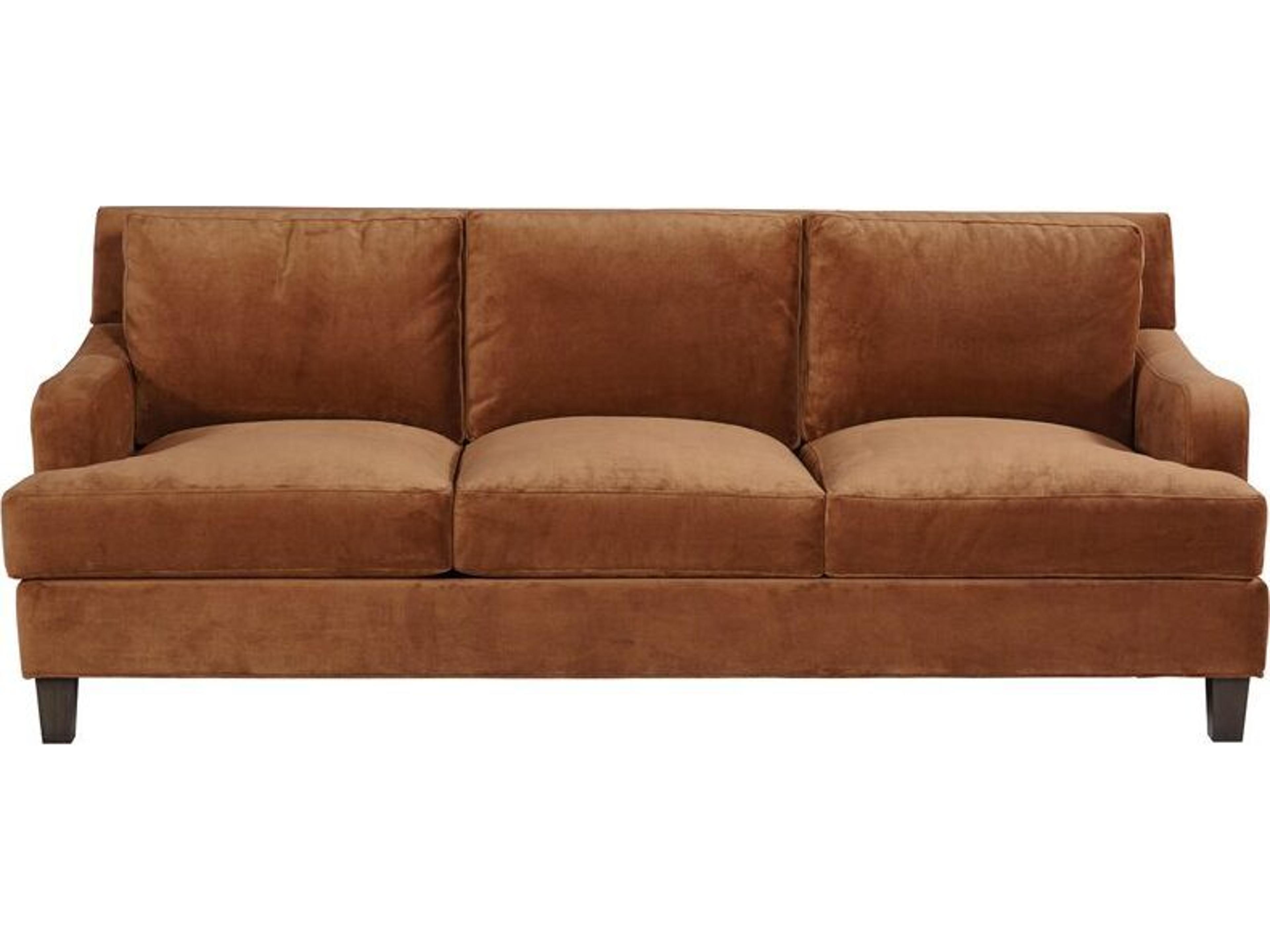 Lillian August Modern Living Romo Bronze Cinder Upholstered Sofa