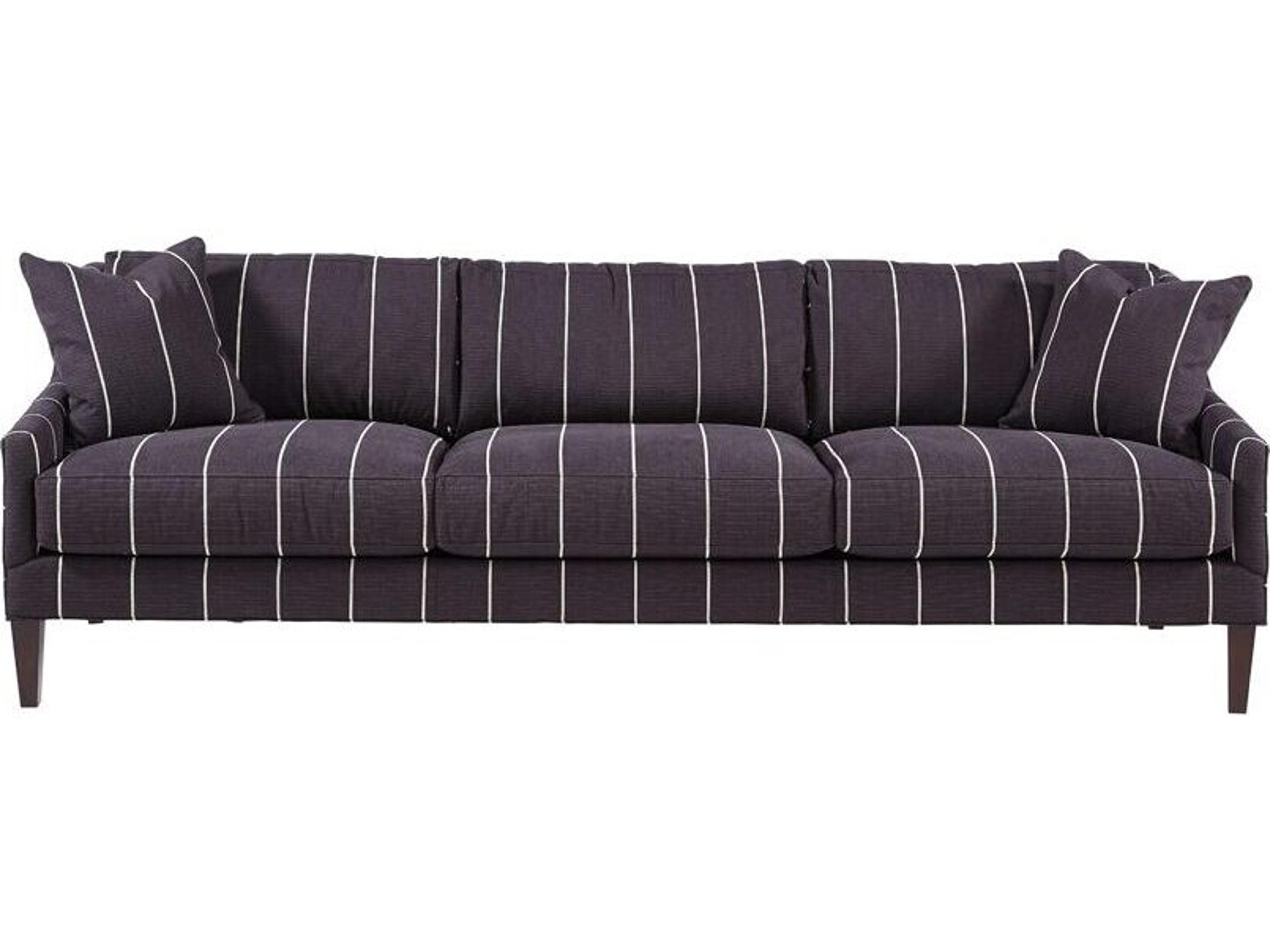 Lillian August Modern Living Lane Black Elm Upholstered Sofa