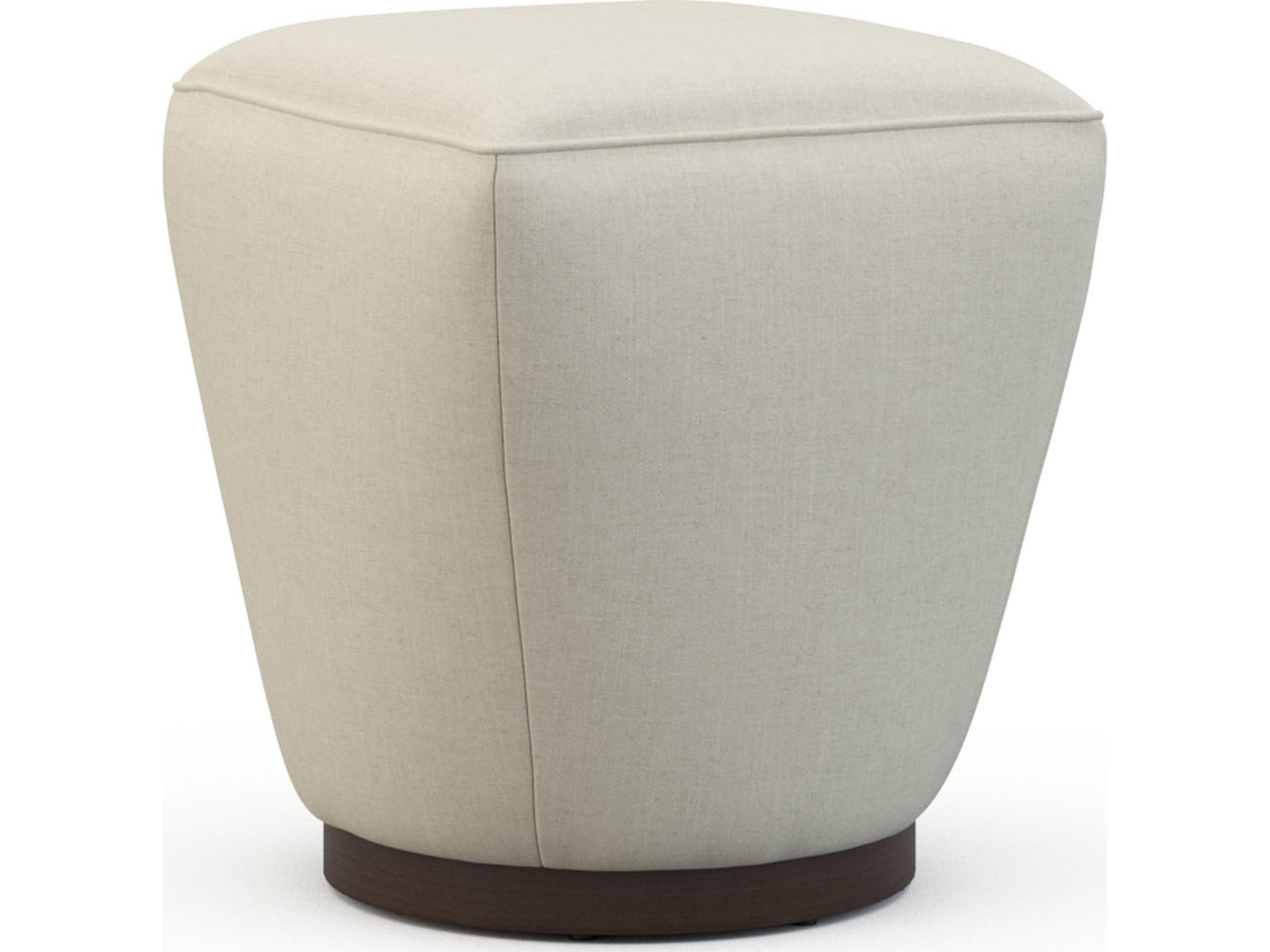Colette Ottoman Modern Living 17-Inch Upholstered Square Ottoman in Modern Elm