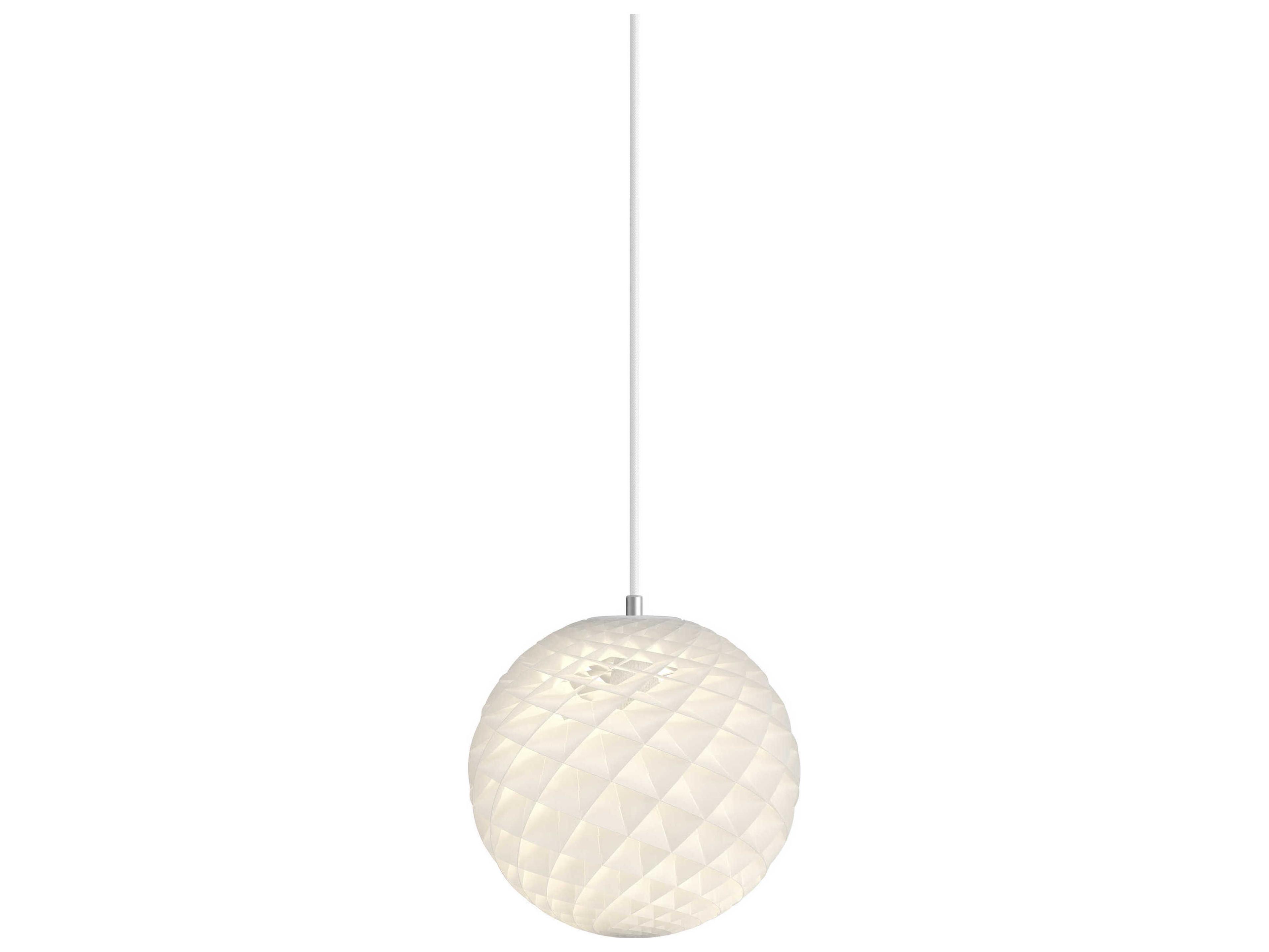 Patera 1-Light White Globe Mini Pendant