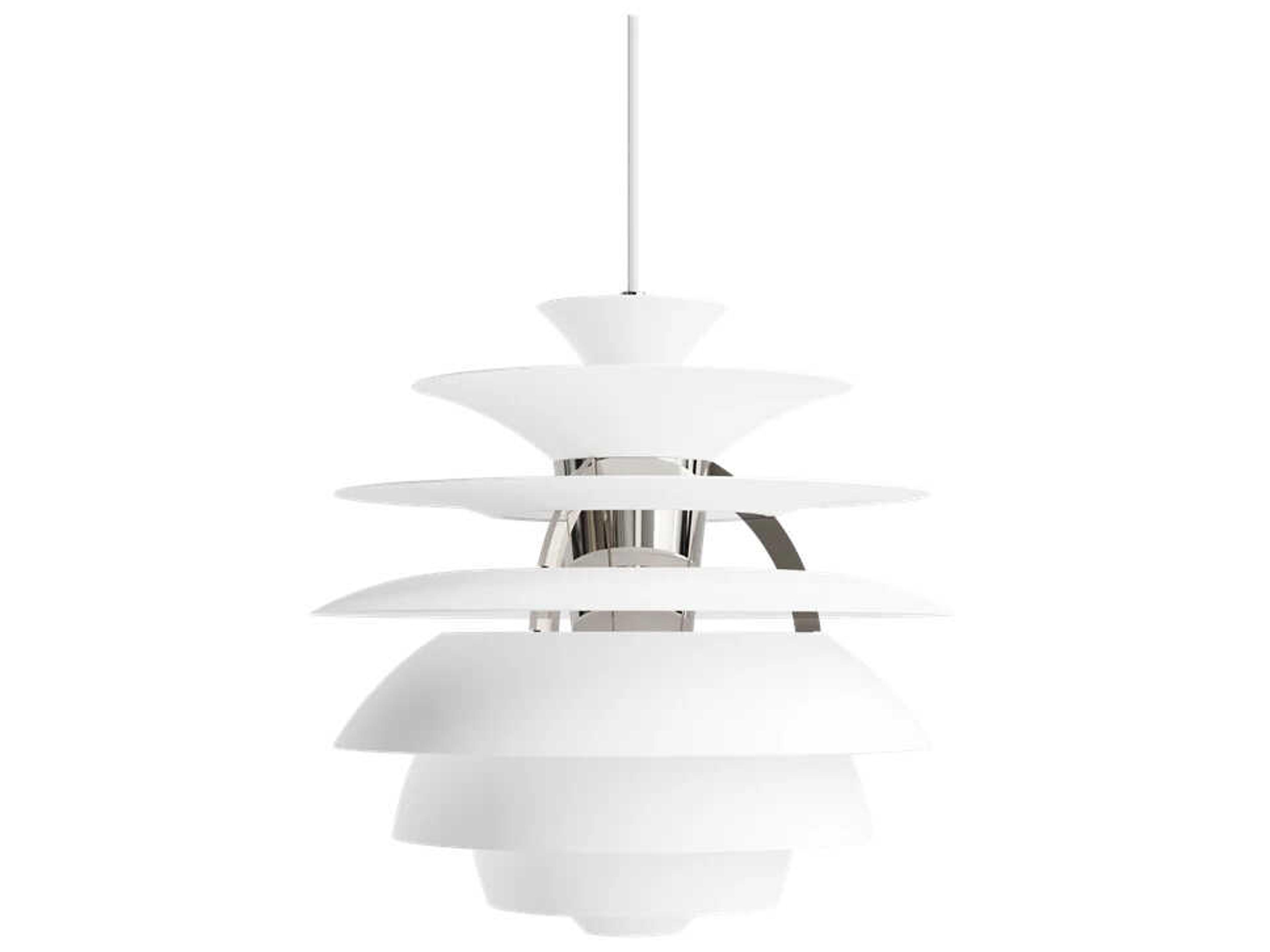 PH Snowball 1-Light Chrome Soft White Tiered Pendant