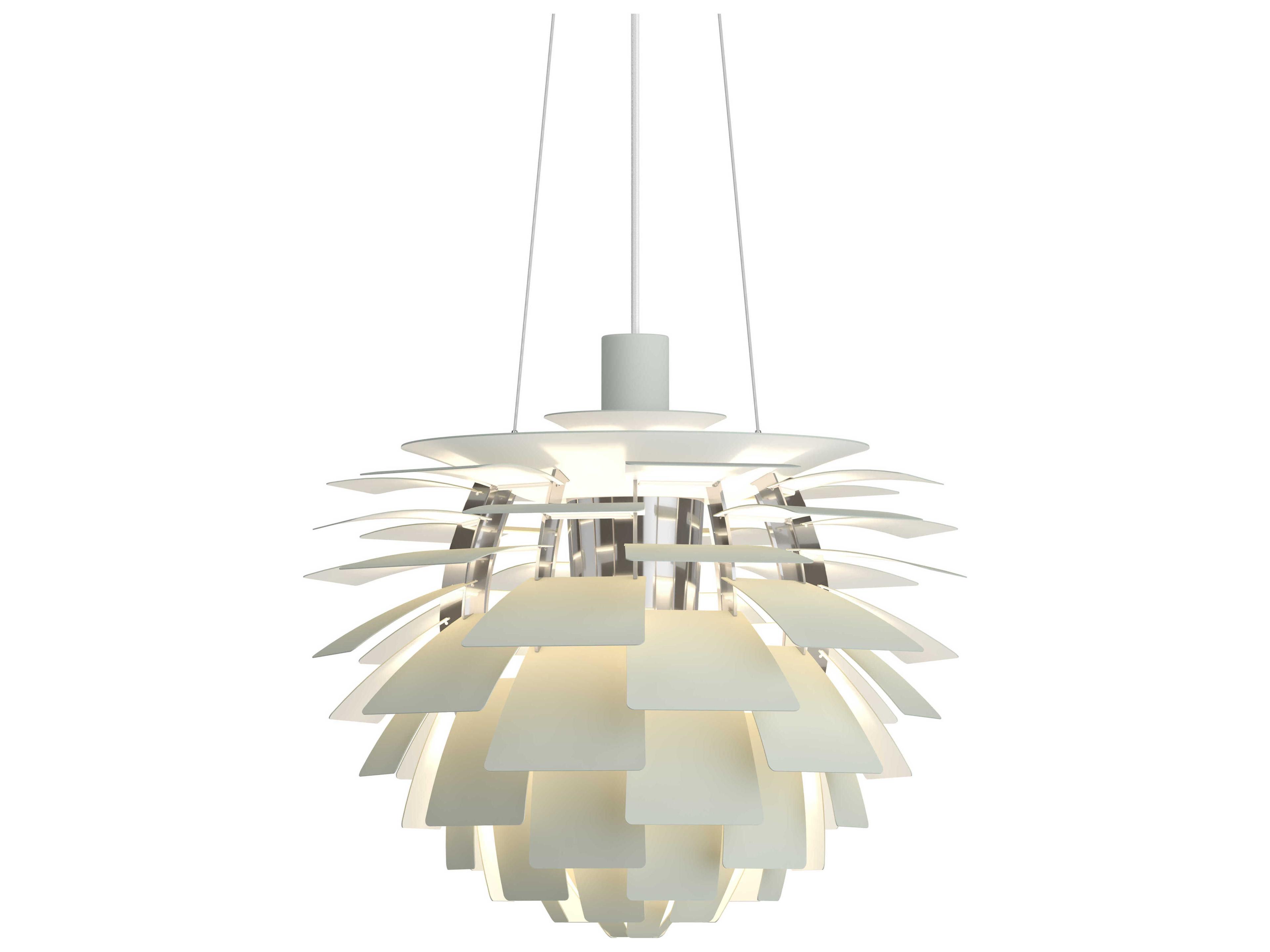 Louis Poulsen PH Artichoke 1-Light Dusty Green Chrome Pendant