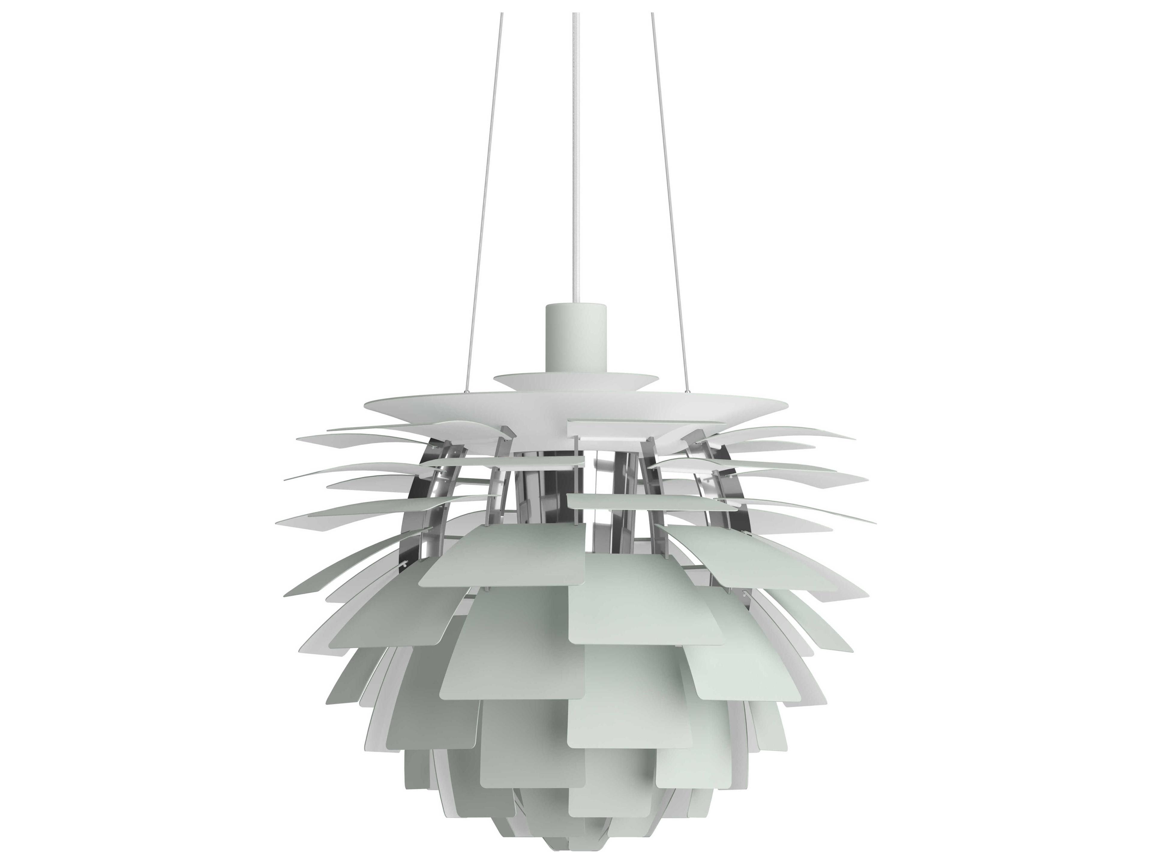 PH Artichoke 1-Light Dusty Green Chrome Pendant