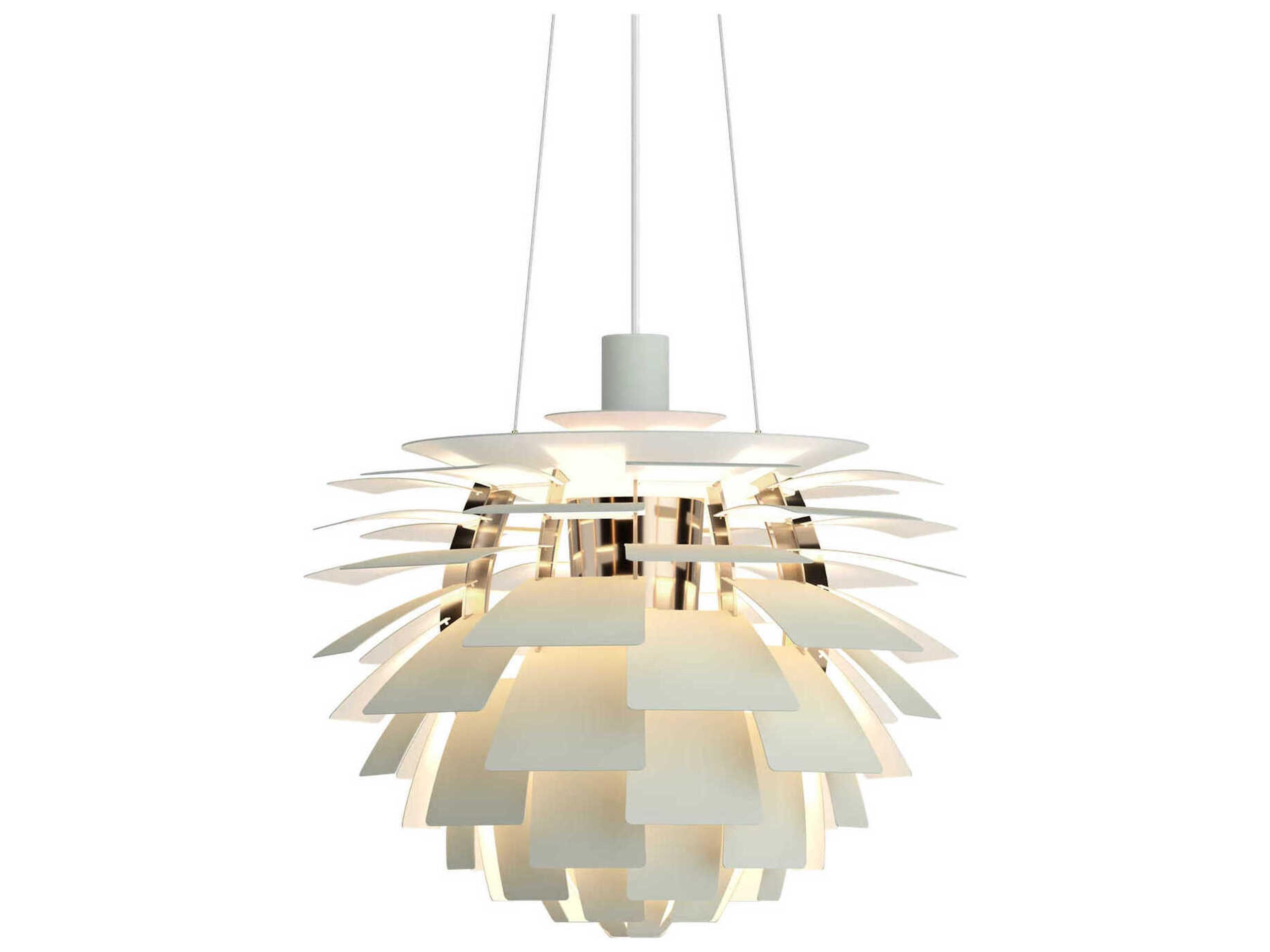 Louis Poulsen PH Artichoke 1-Light Dusty Green Brass Pendant