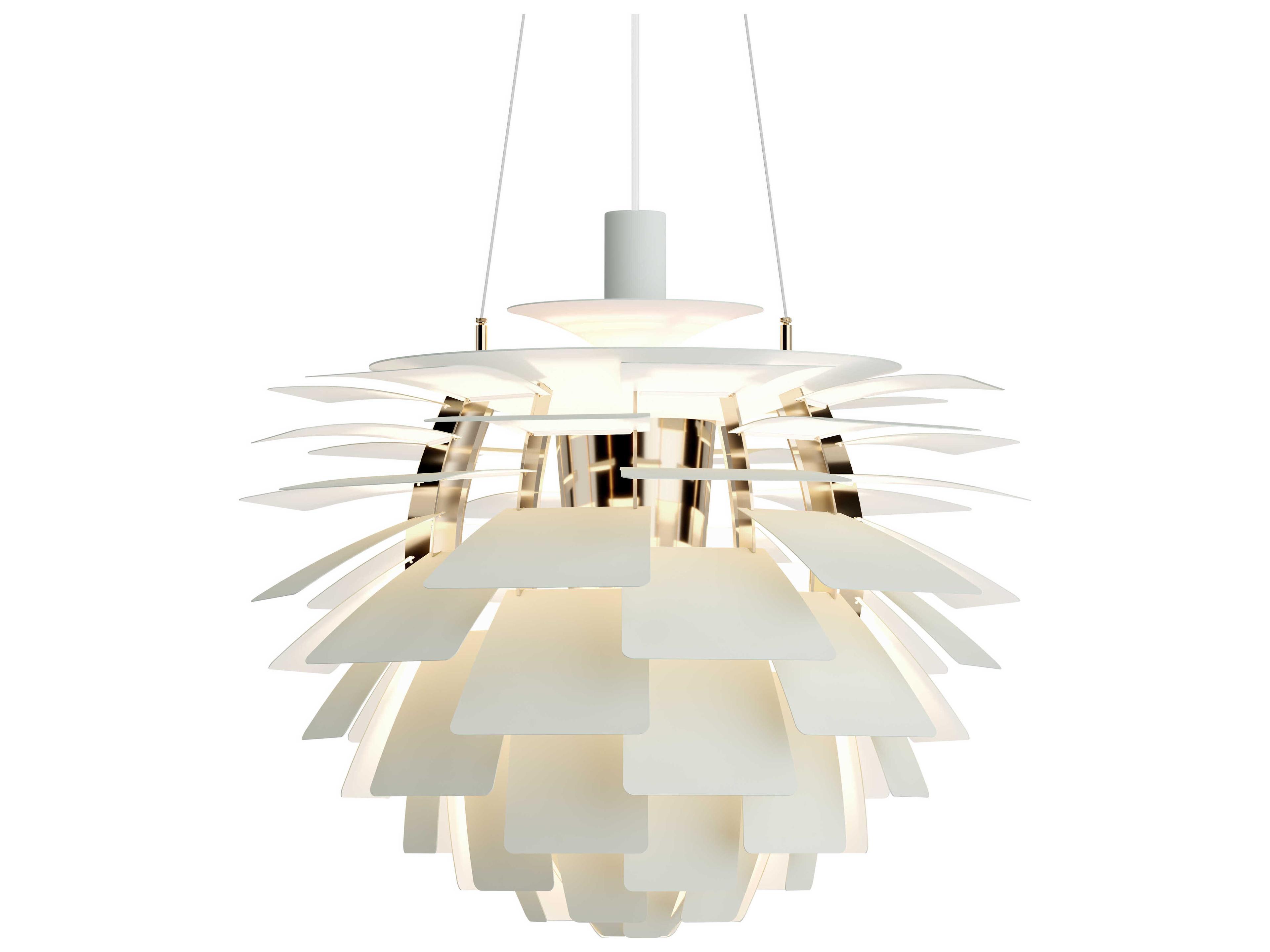 Louis Poulsen PH Artichoke Dusty Green Brass Pendant