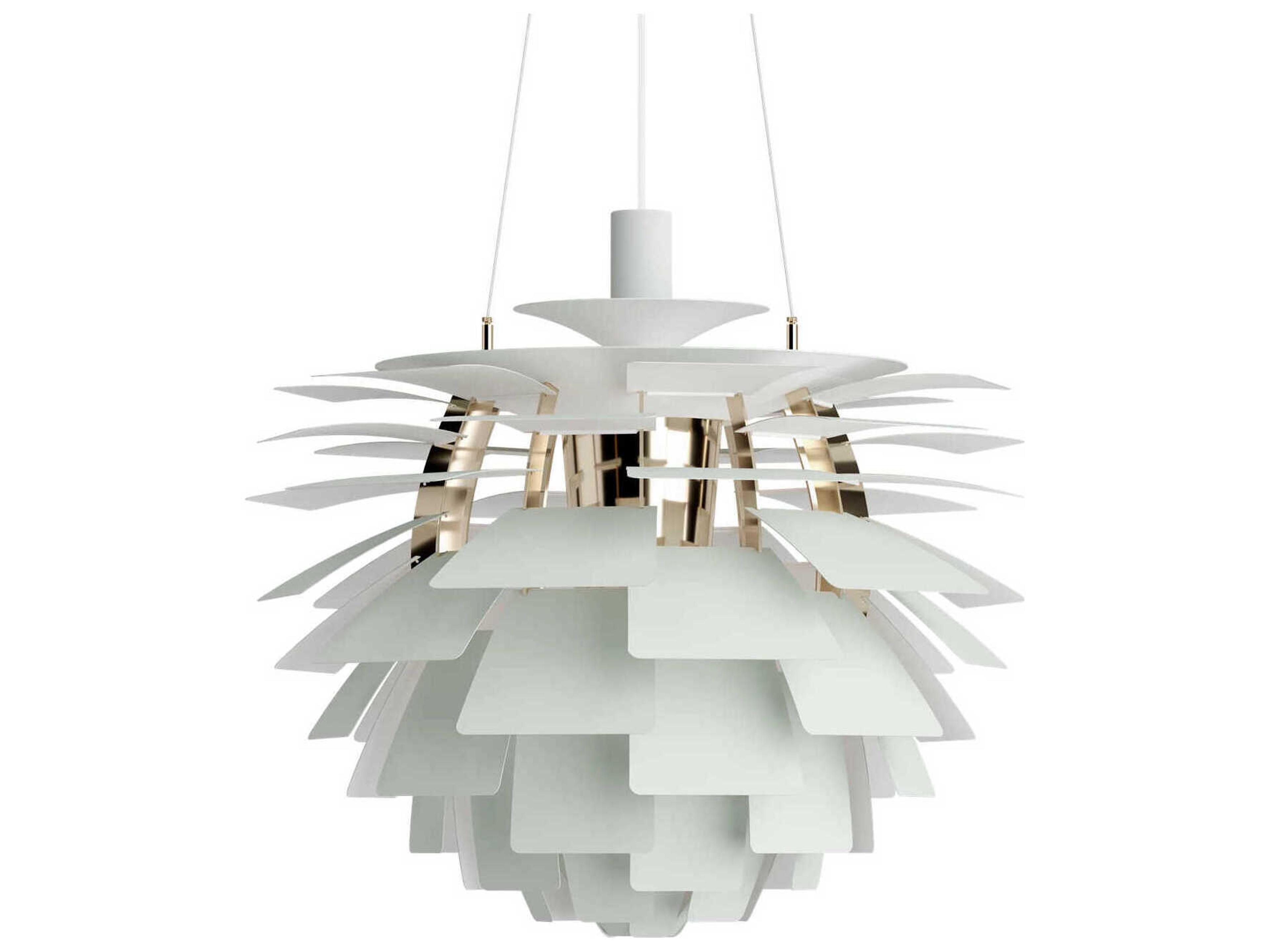 PH Artichoke Dusty Green Brass Pendant