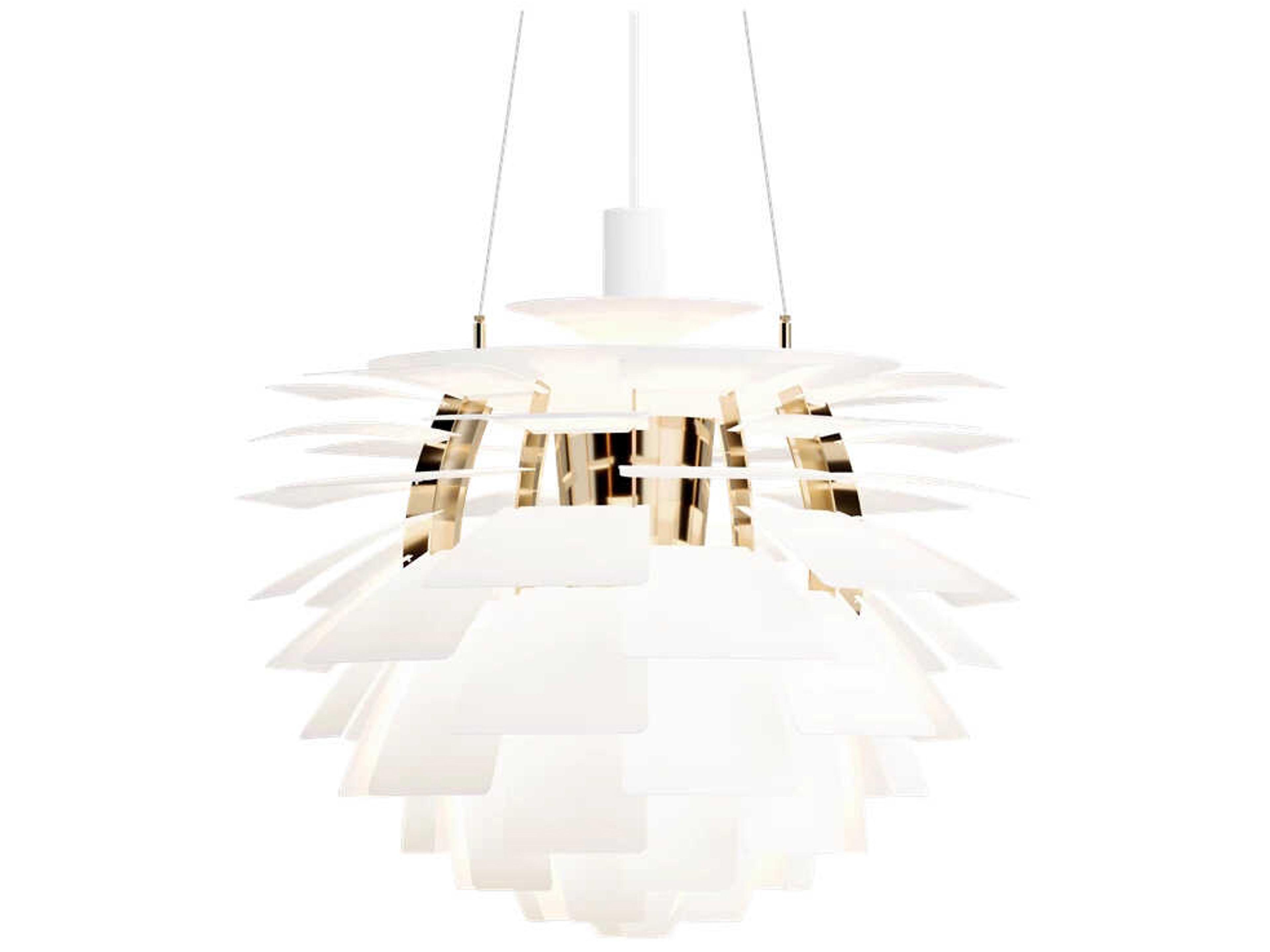 Louis Poulsen PH Artichoke Soft White Brass Pendant