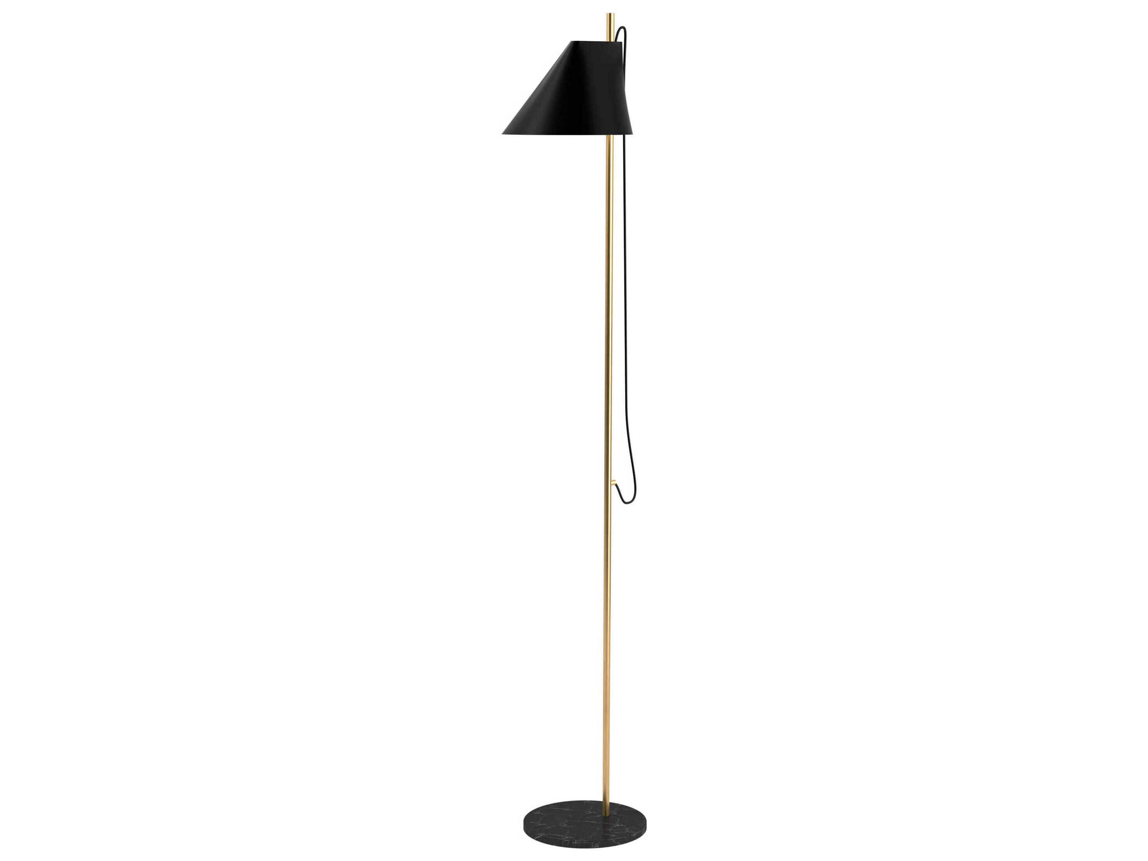 Yuh Brass Black Floor Lamp