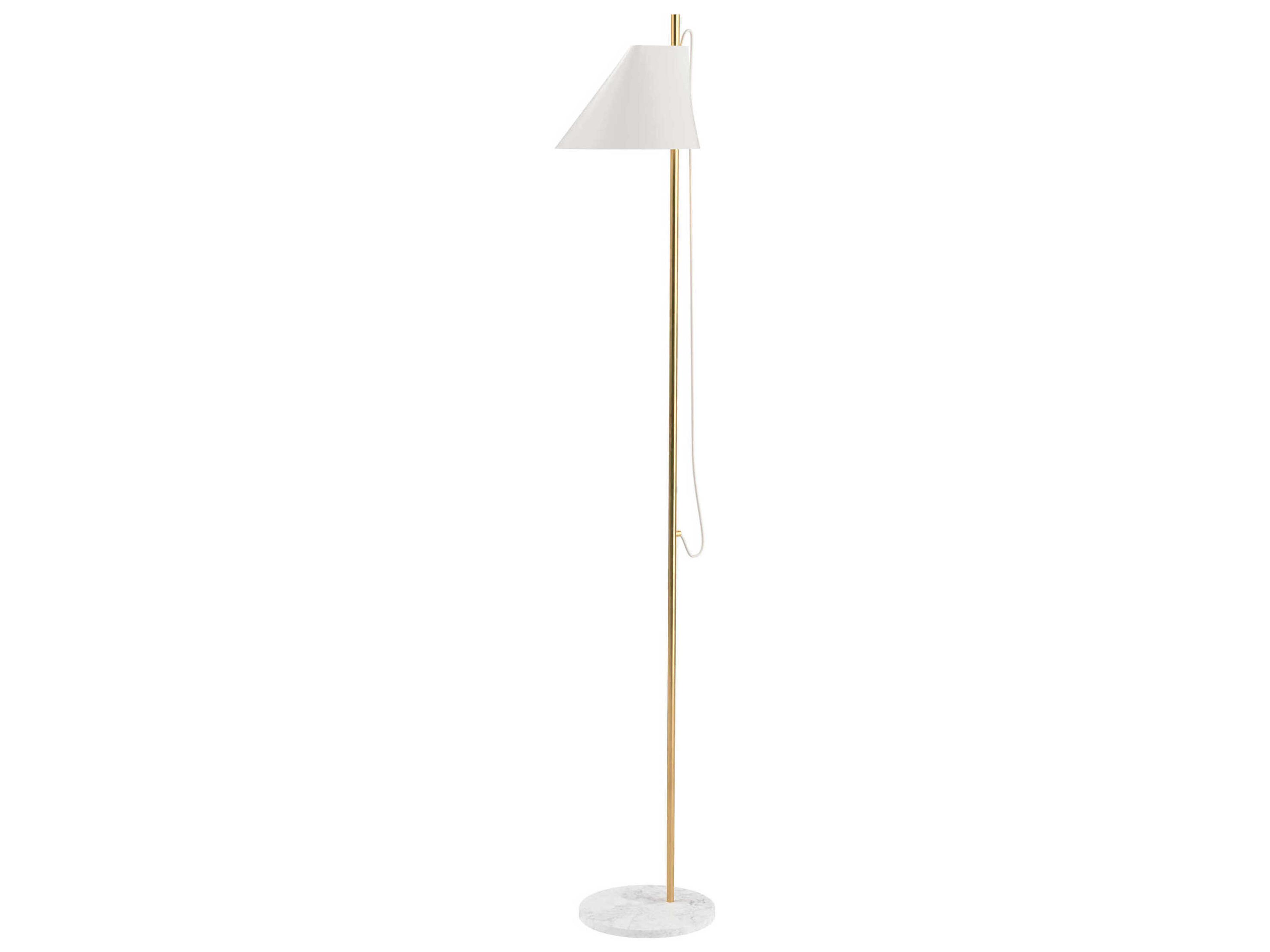 Yuh Brass White Floor Lamp