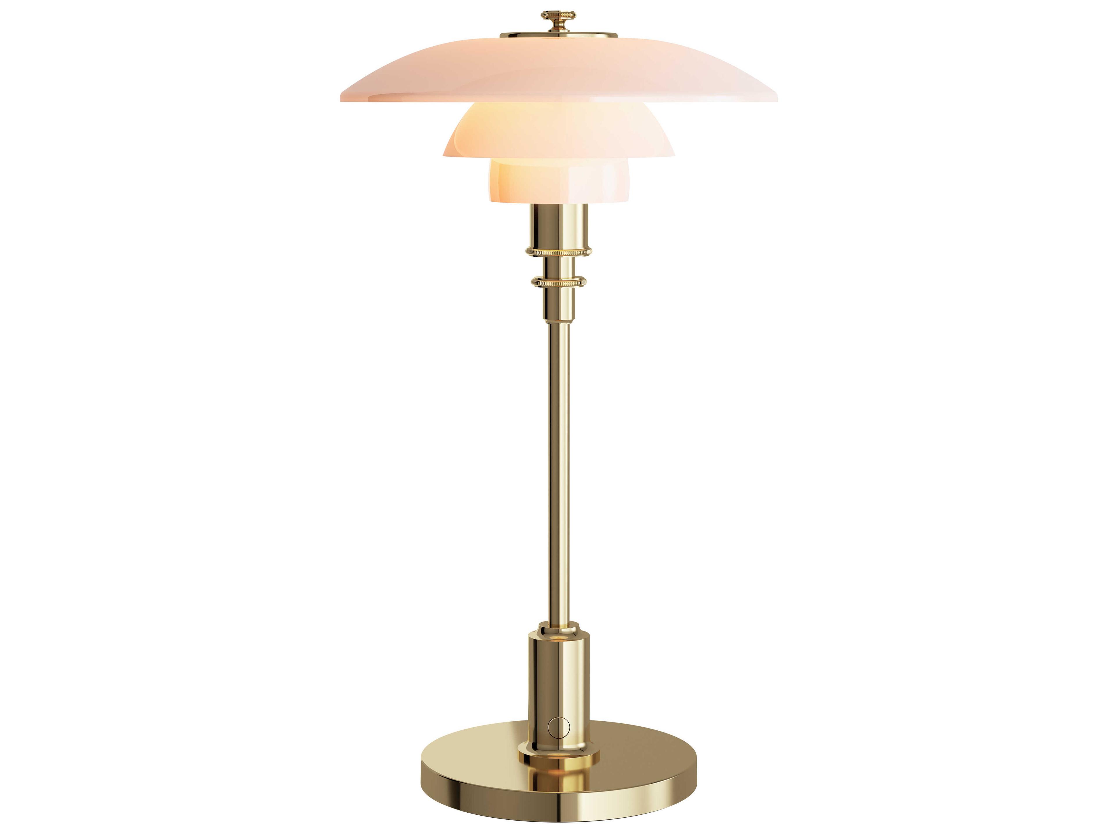 Louis Poulsen PH-2/1 Brass Metallised Gold Table Lamp