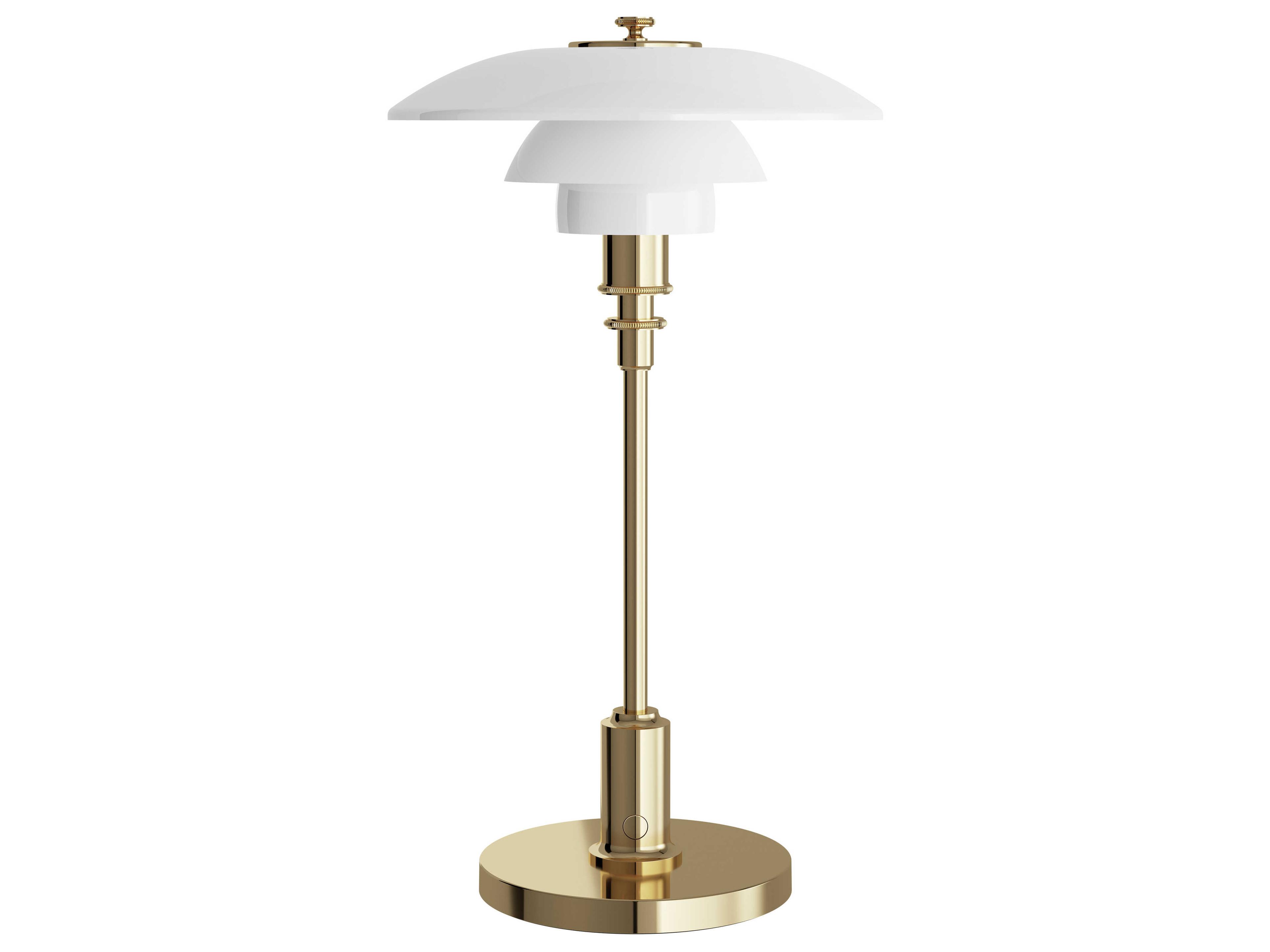 Louis Poulsen PH-2/1 Brass Metallised Gold Table Lamp