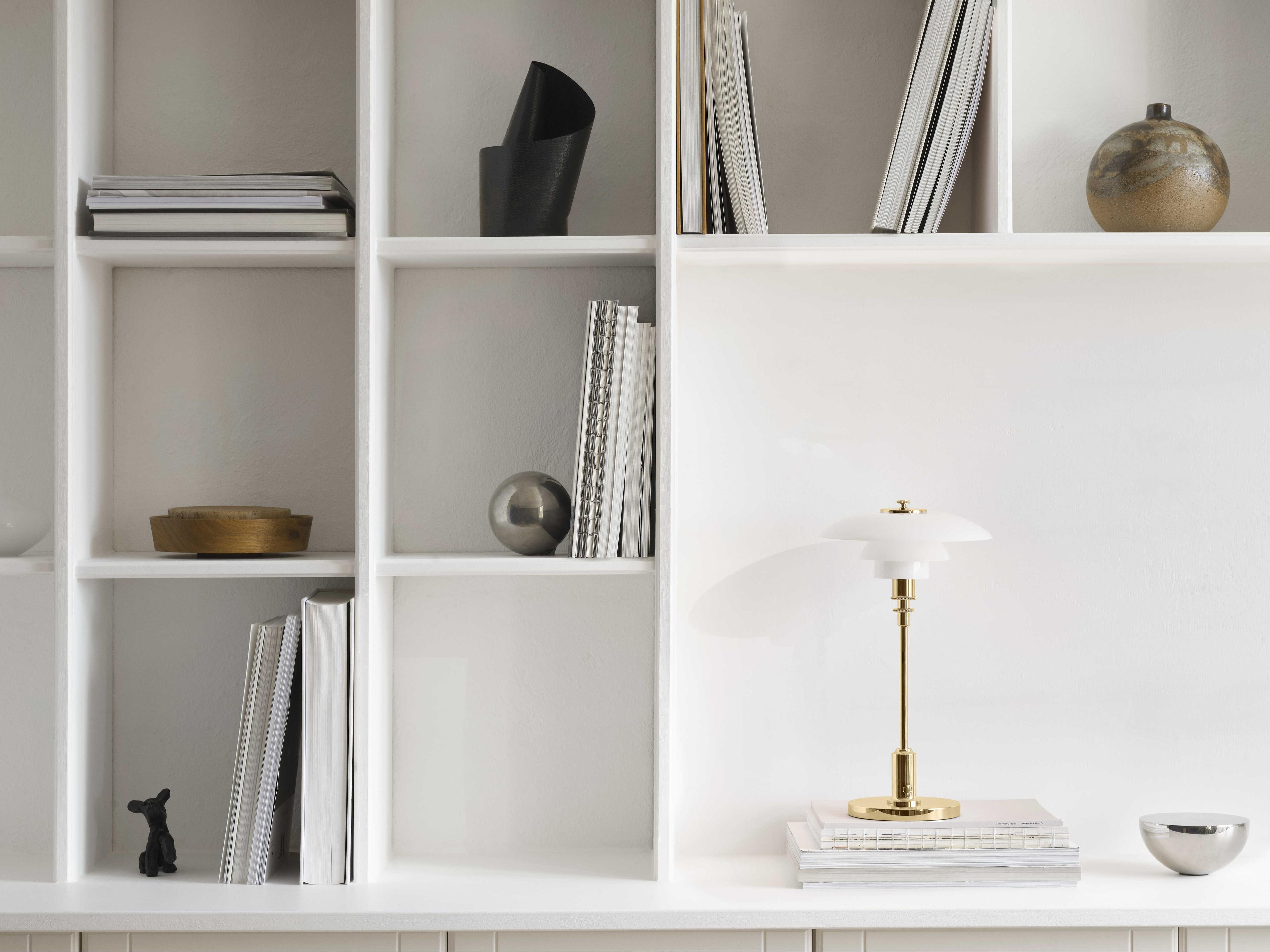 Louis Poulsen PH-2/1 Brass Metallised Gold Table Lamp