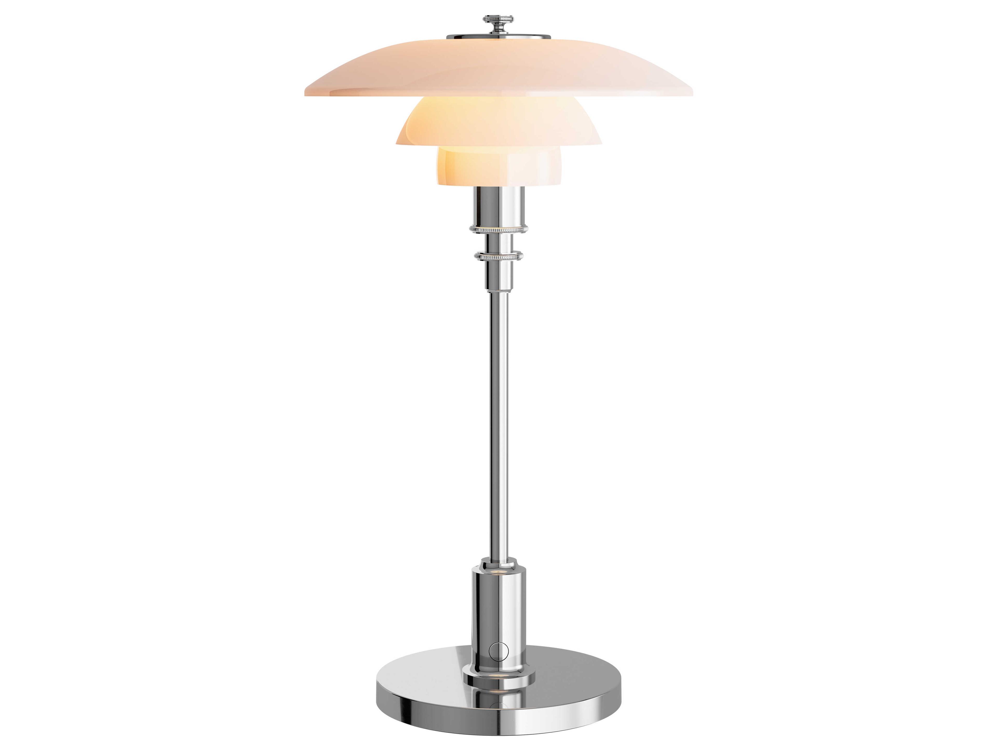 Louis Poulsen PH-2/1 High Lustre Chrome Plated Table Lamp