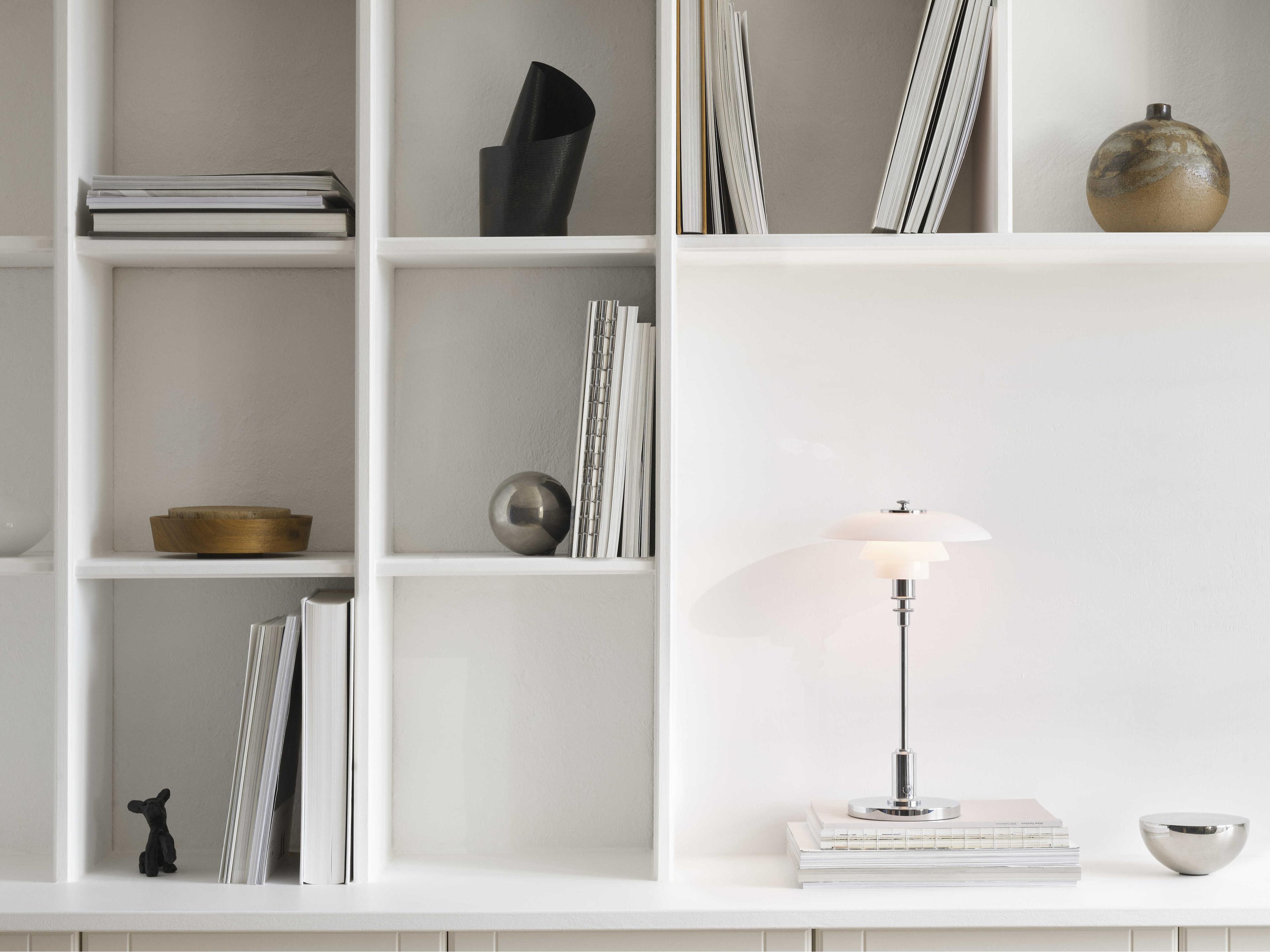 Louis Poulsen PH-2/1 High Lustre Chrome Plated Table Lamp