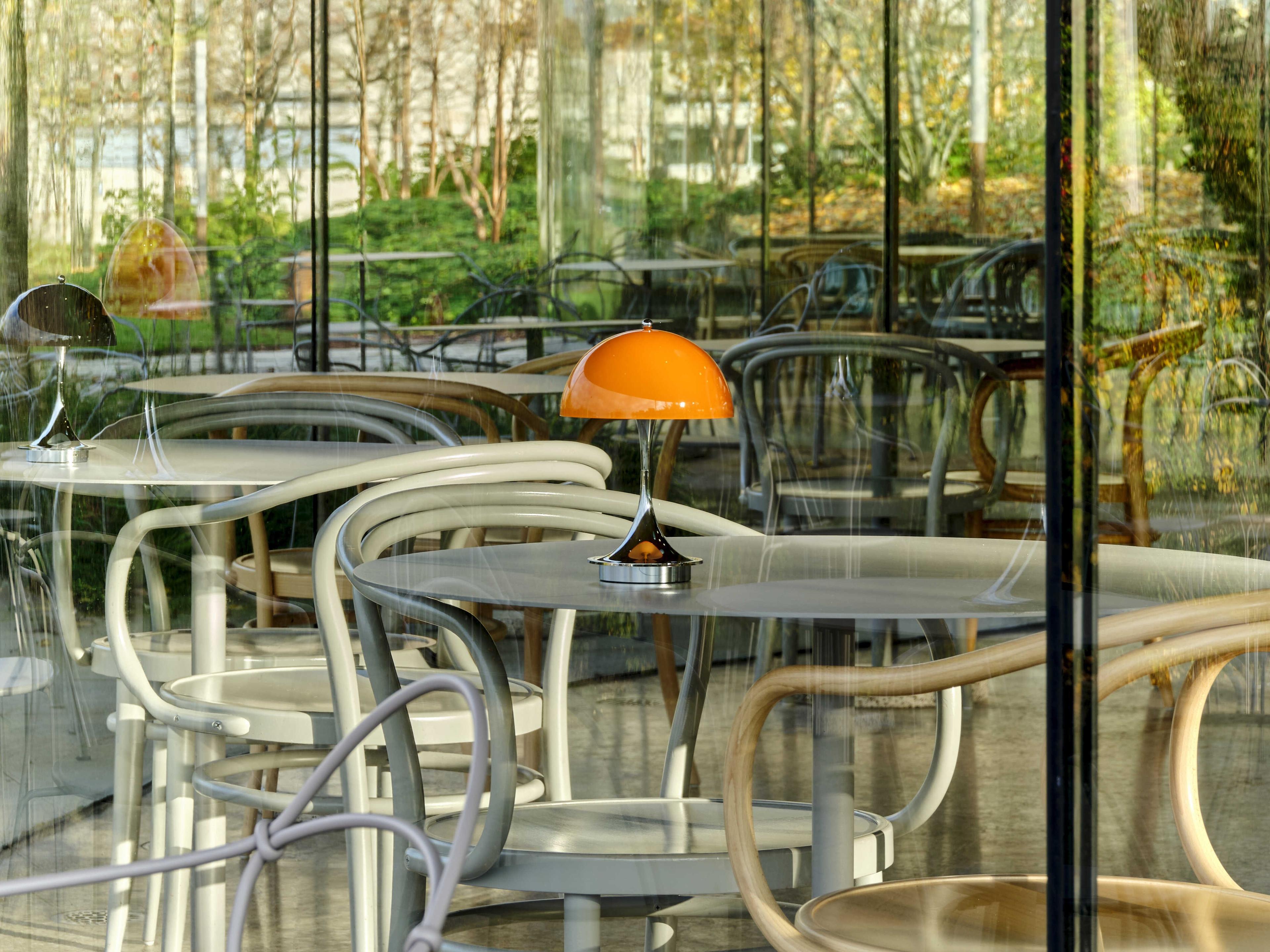 Louis Poulsen Panthella-160 Opal Orange Table Lamp