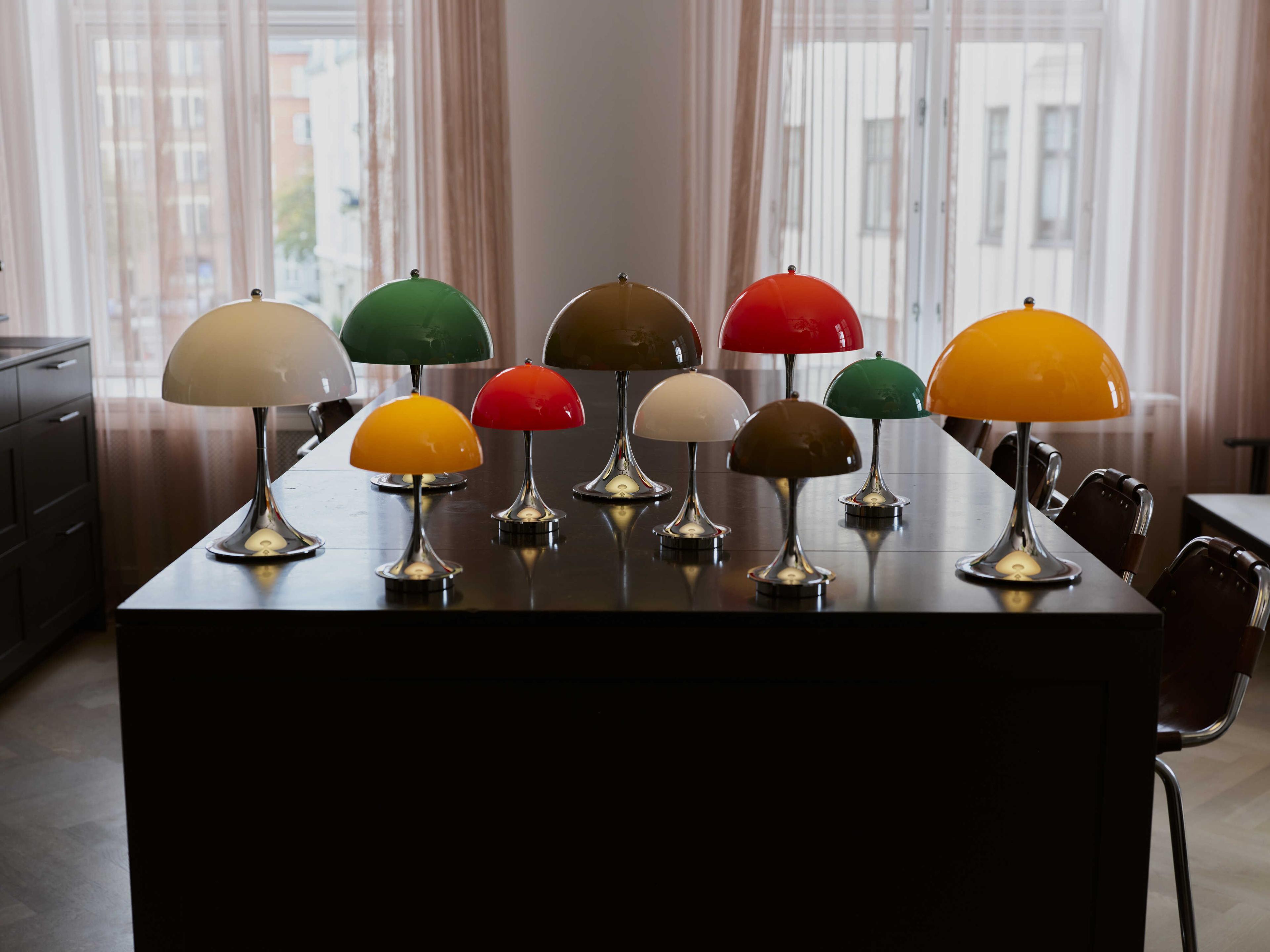 Louis Poulsen Panthella-160 Opal Orange Table Lamp