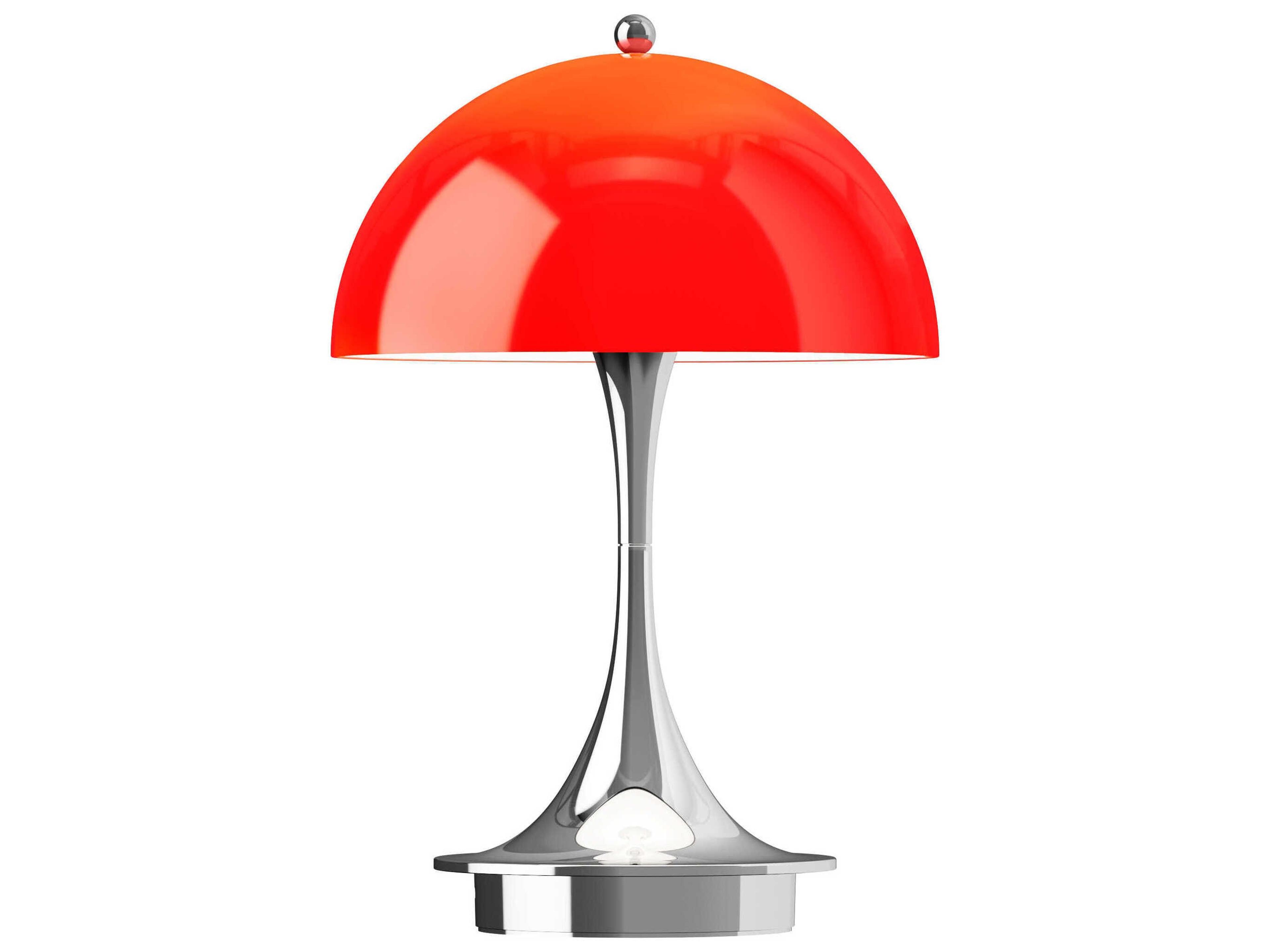 Louis Poulsen Panthella-160 Opal Red Table Lamp