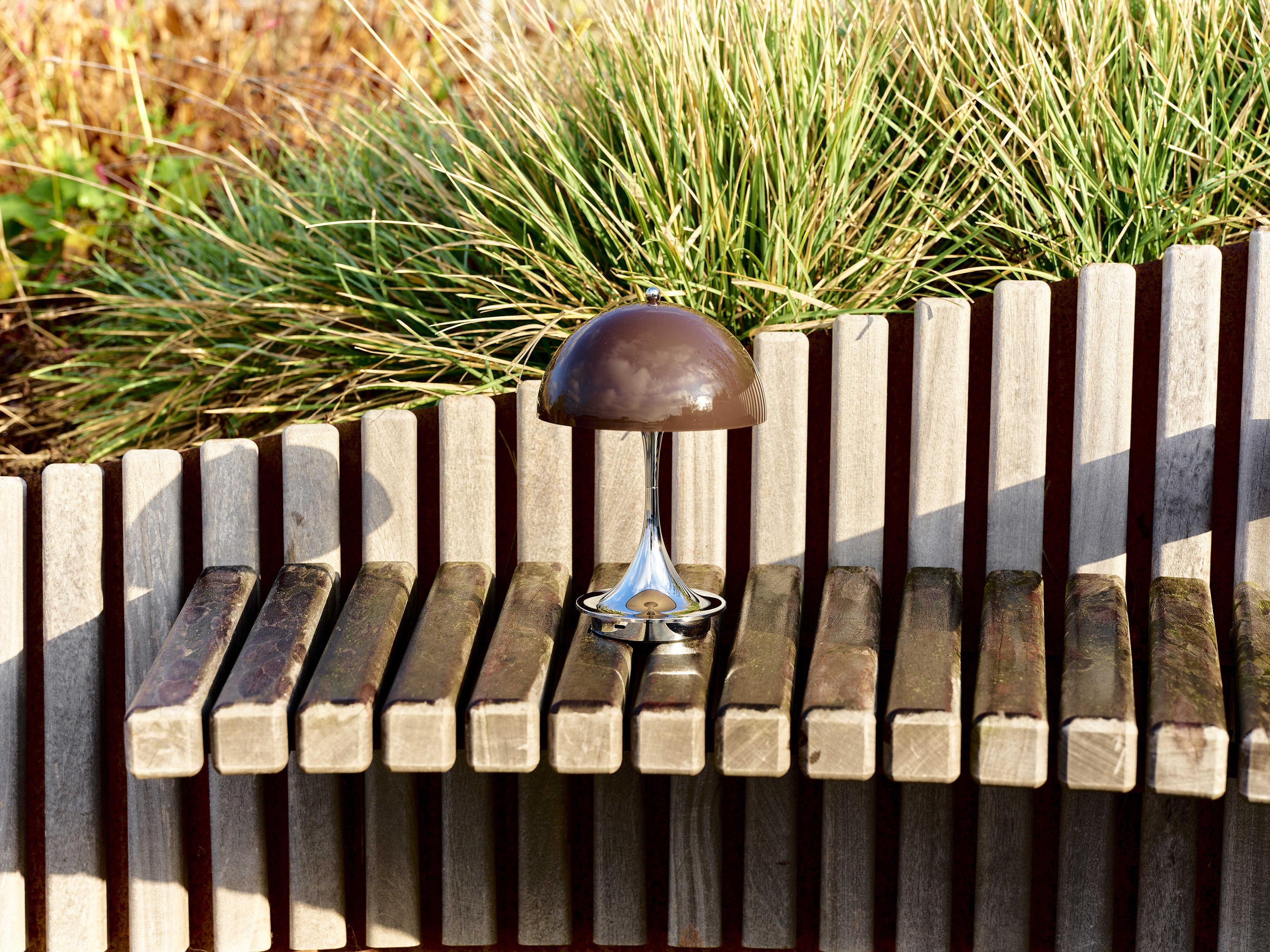 Louis Poulsen Panthella-160 Opal Brown Table Lamp