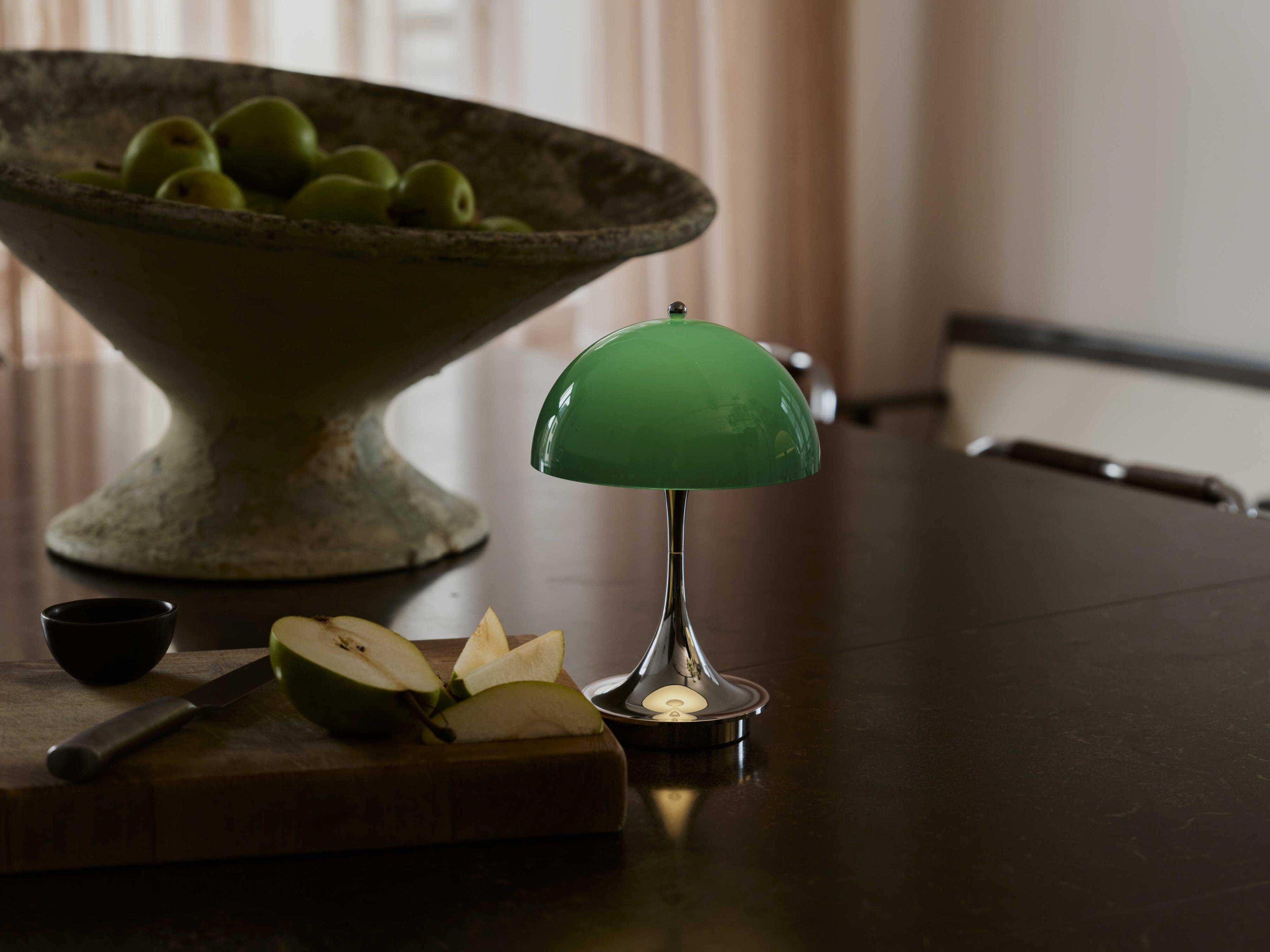 Louis Poulsen Panthella-160 Opal Green Table Lamp