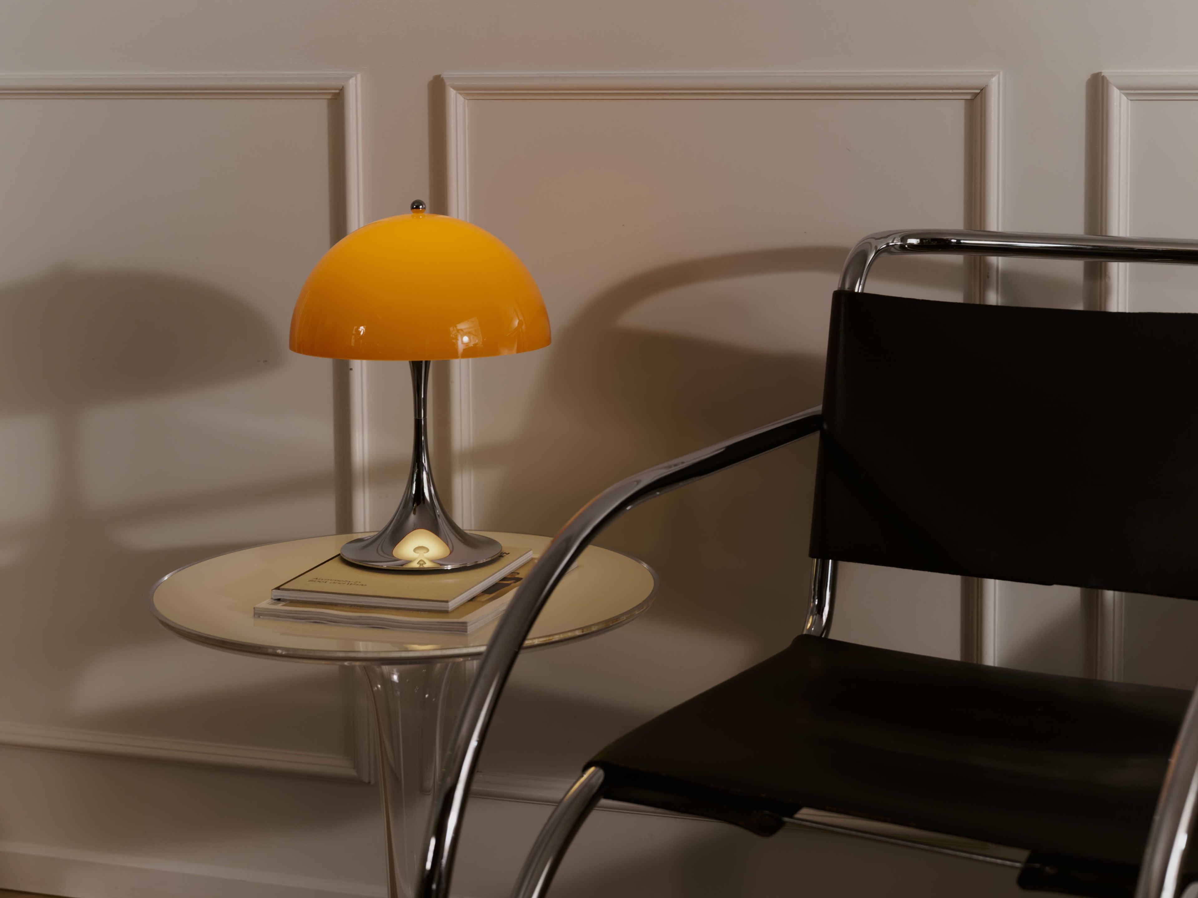 Louis Poulsen Panthella-250 Opal Orange Table Lamp