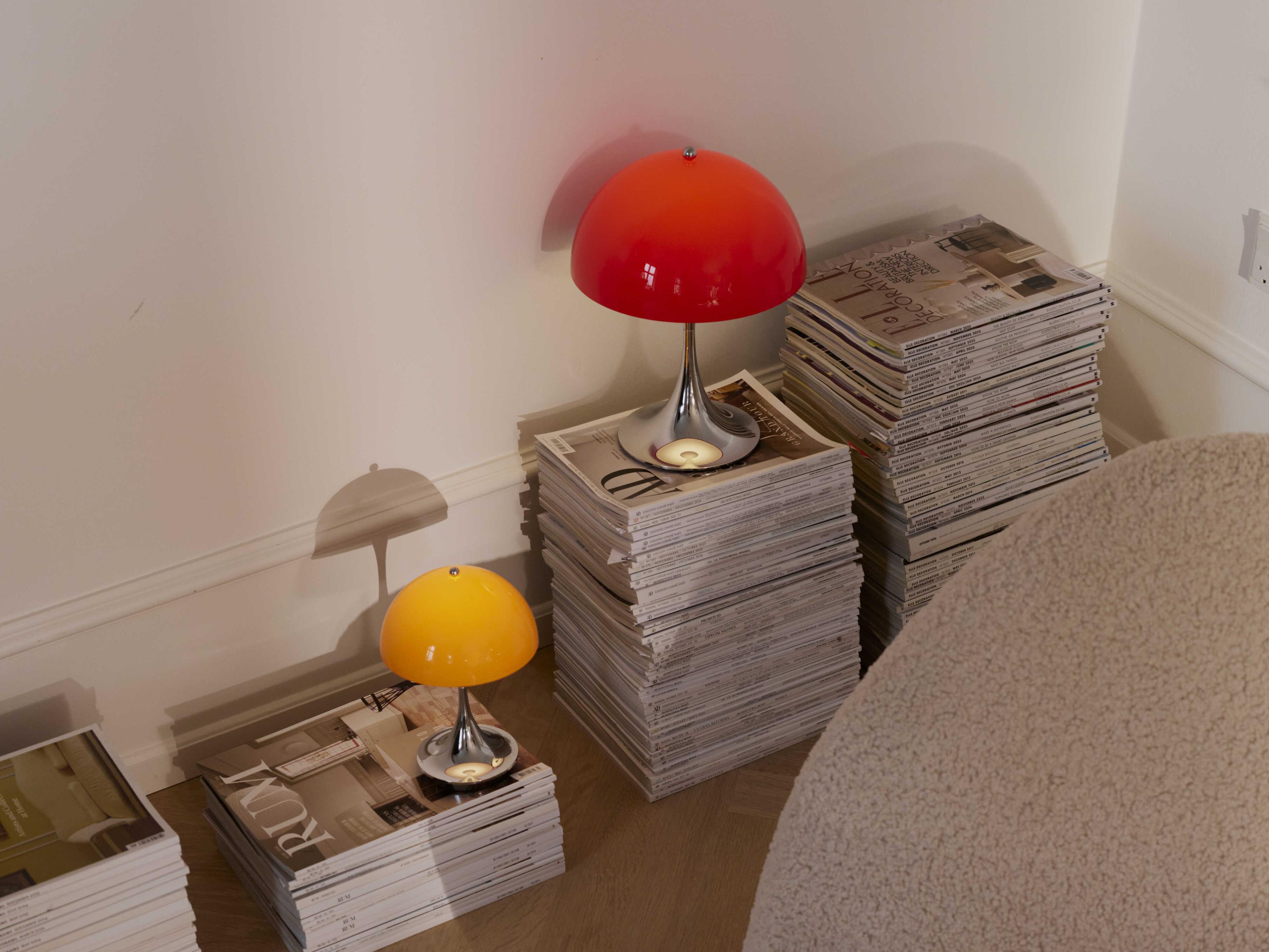 Louis Poulsen Panthella-250 Opal Orange Table Lamp