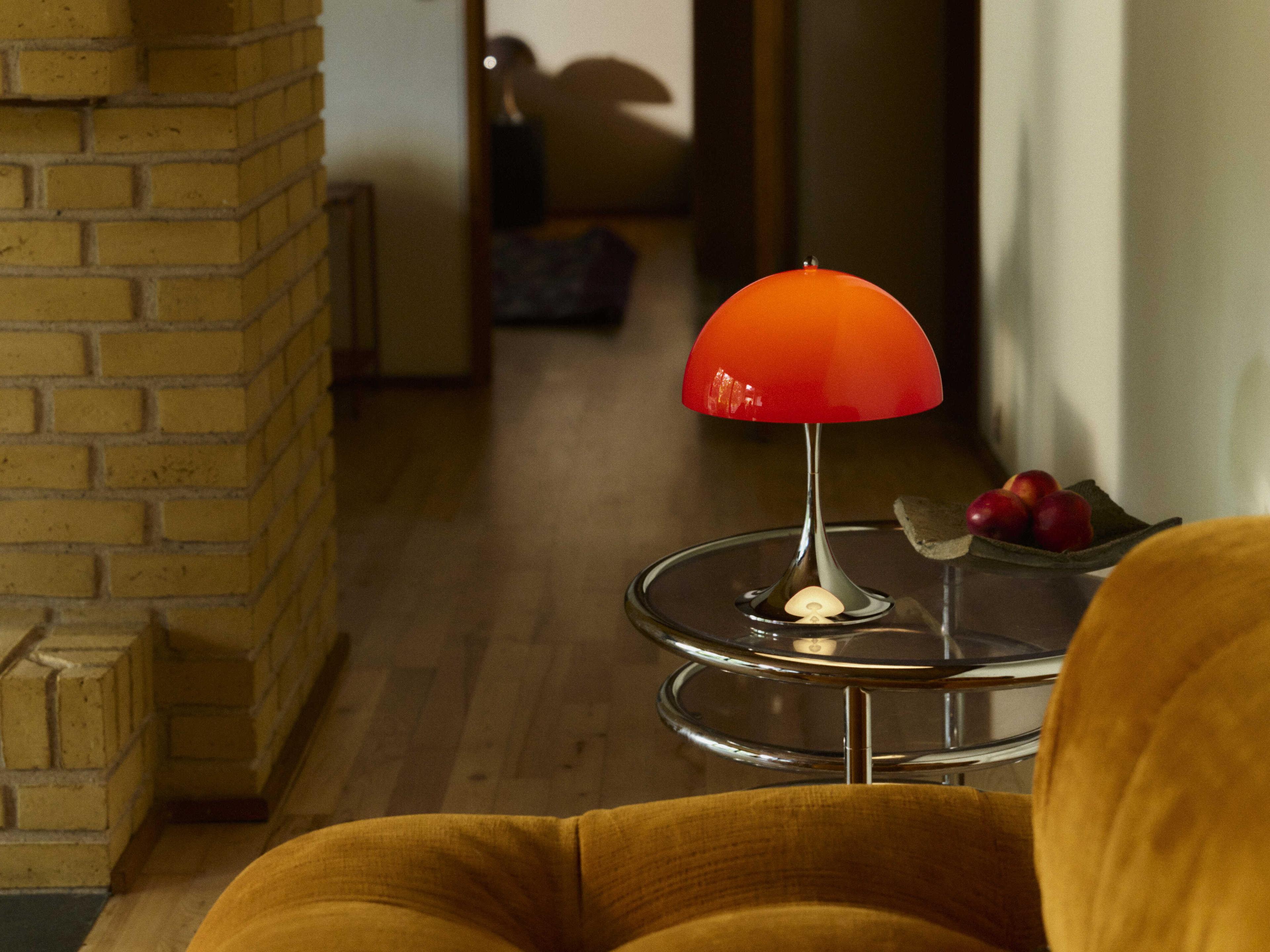 Louis Poulsen Panthella-250 Opal Red Table Lamp