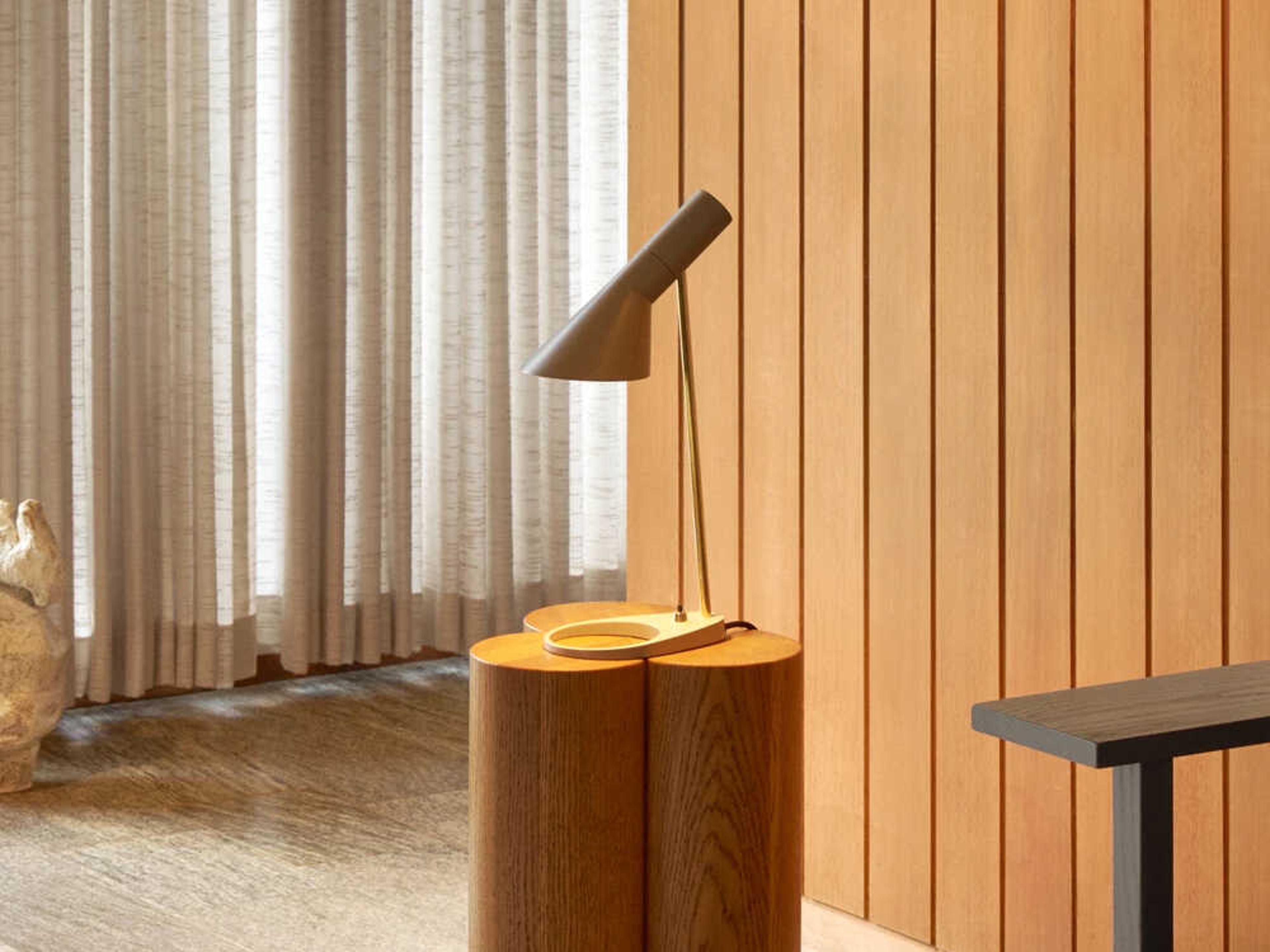 Louis Poulsen AJ Warm Grey Desk Lamp