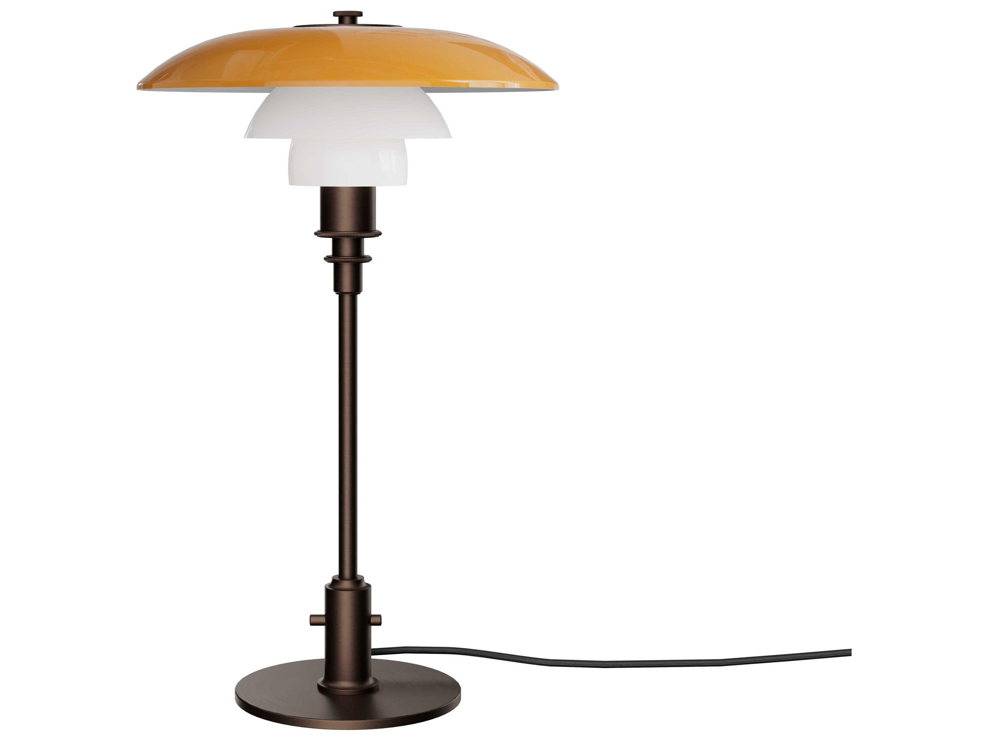 Louis Poulsen PH-3/2 Amber Opal White Bronze Table Lamp