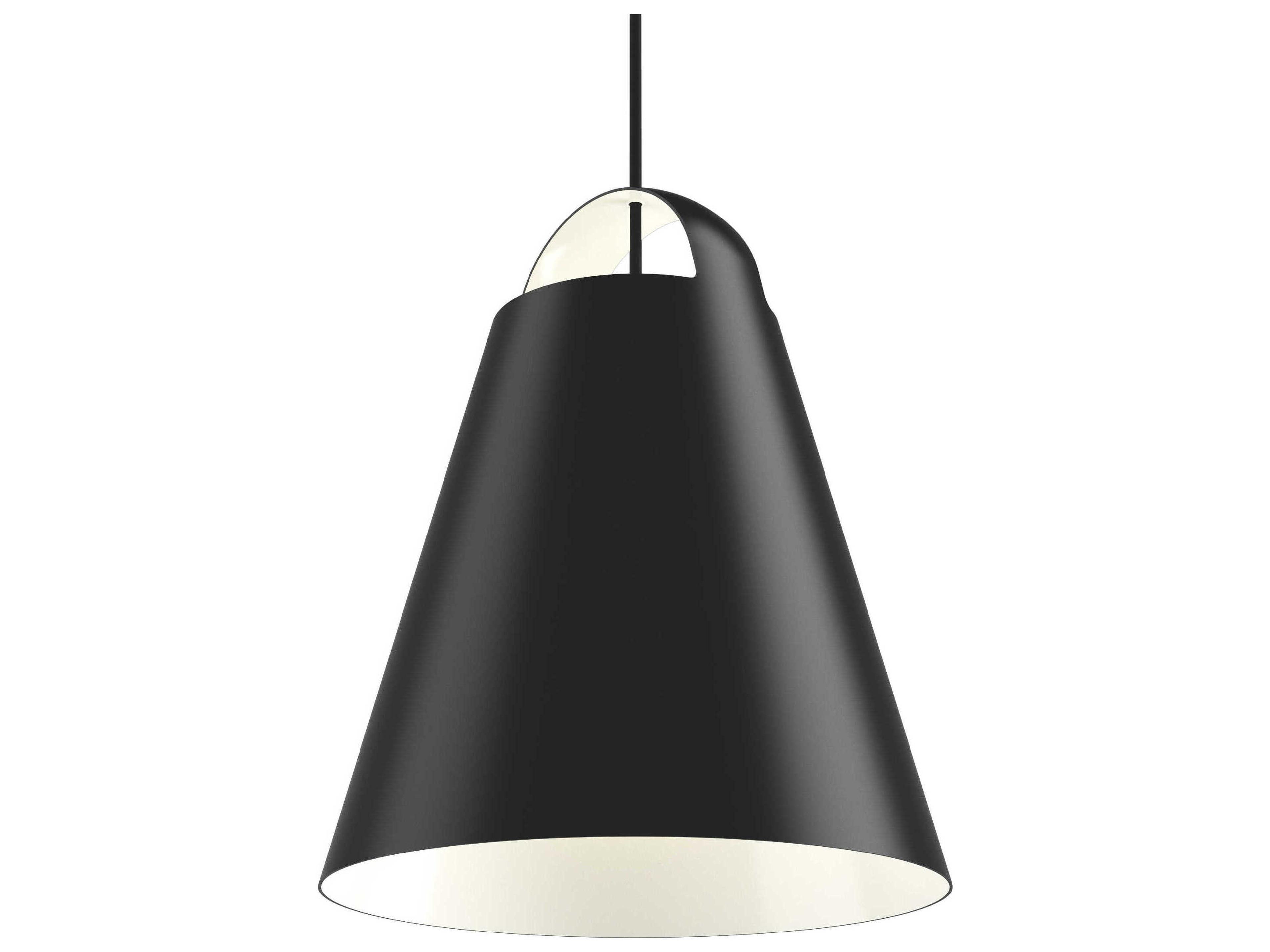 Above 1-Light Black Pendant