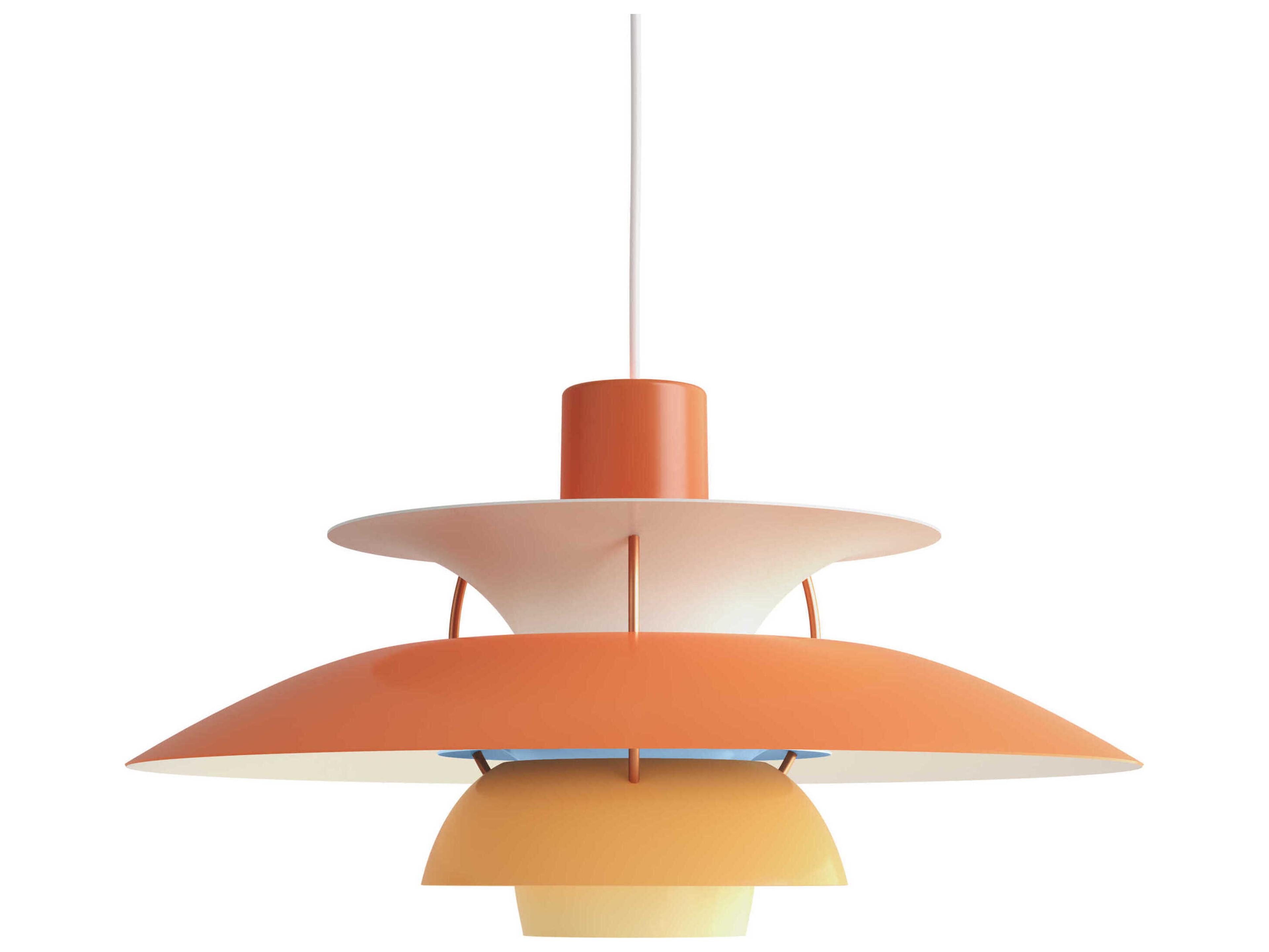 Louis Poulsen PH-5 1-Light Blue Tiered Pendant