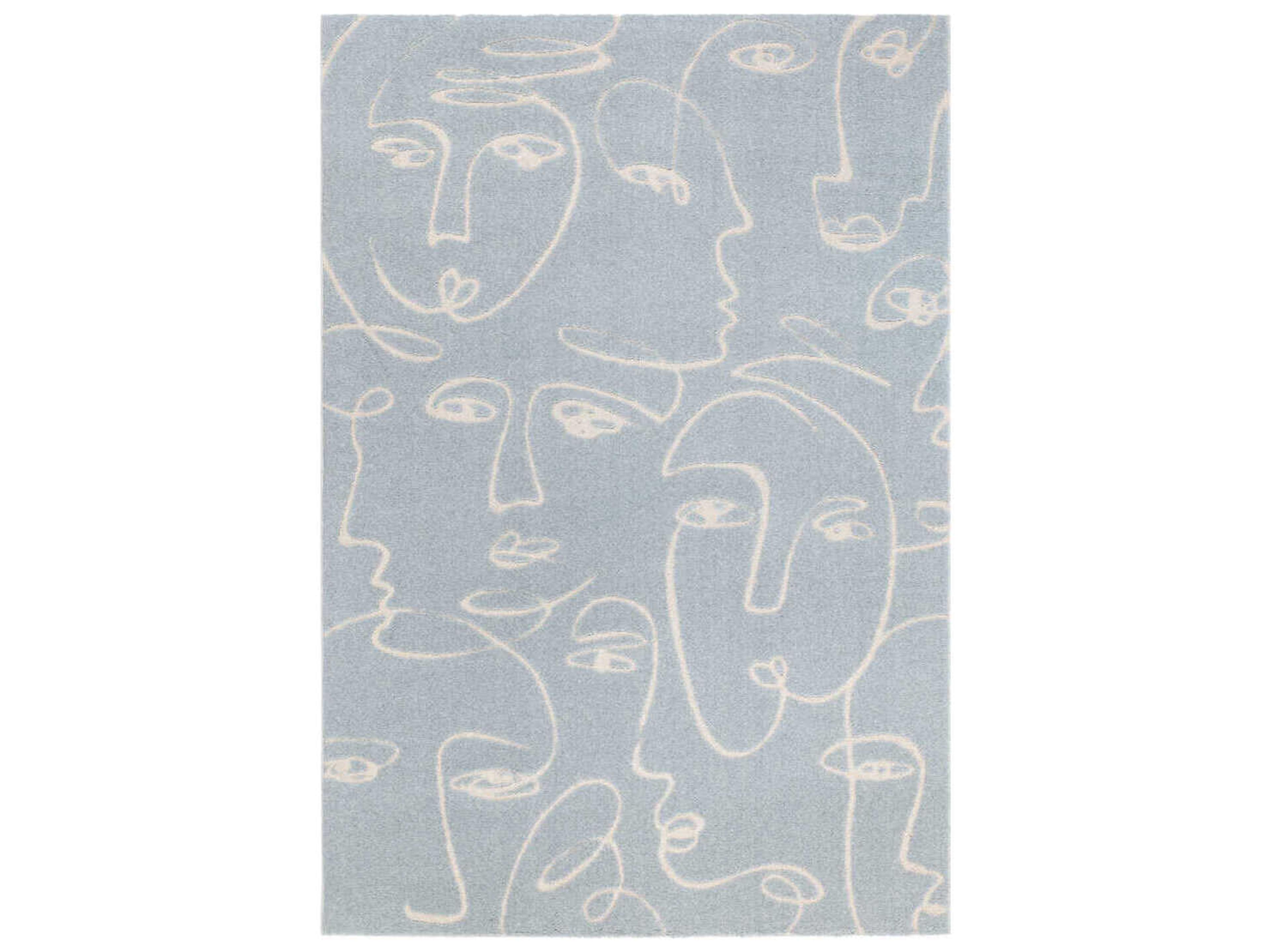 Faces Graphic Area Rug