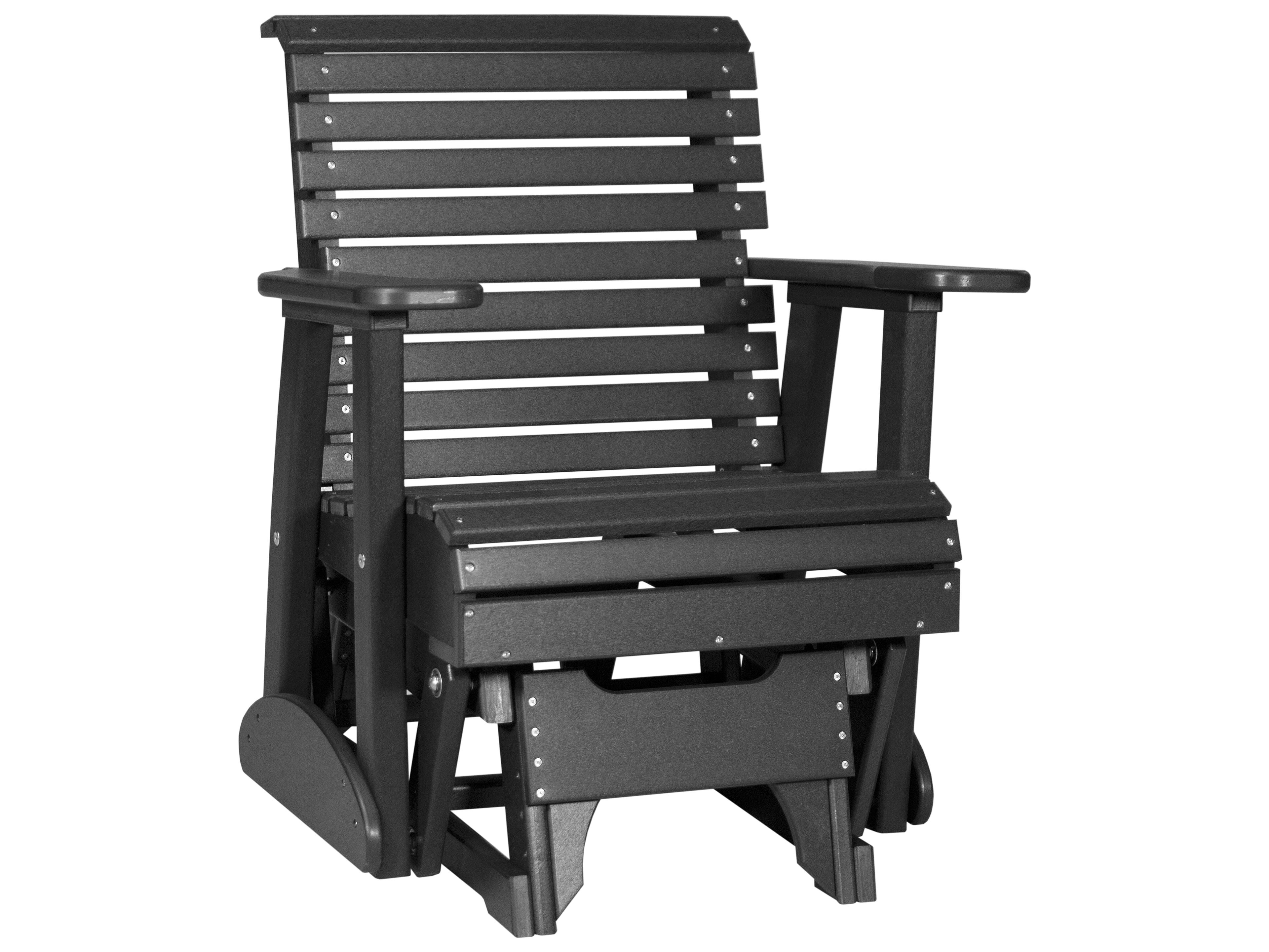 LuxCraft Recycled Plastic Plain Glider Chair