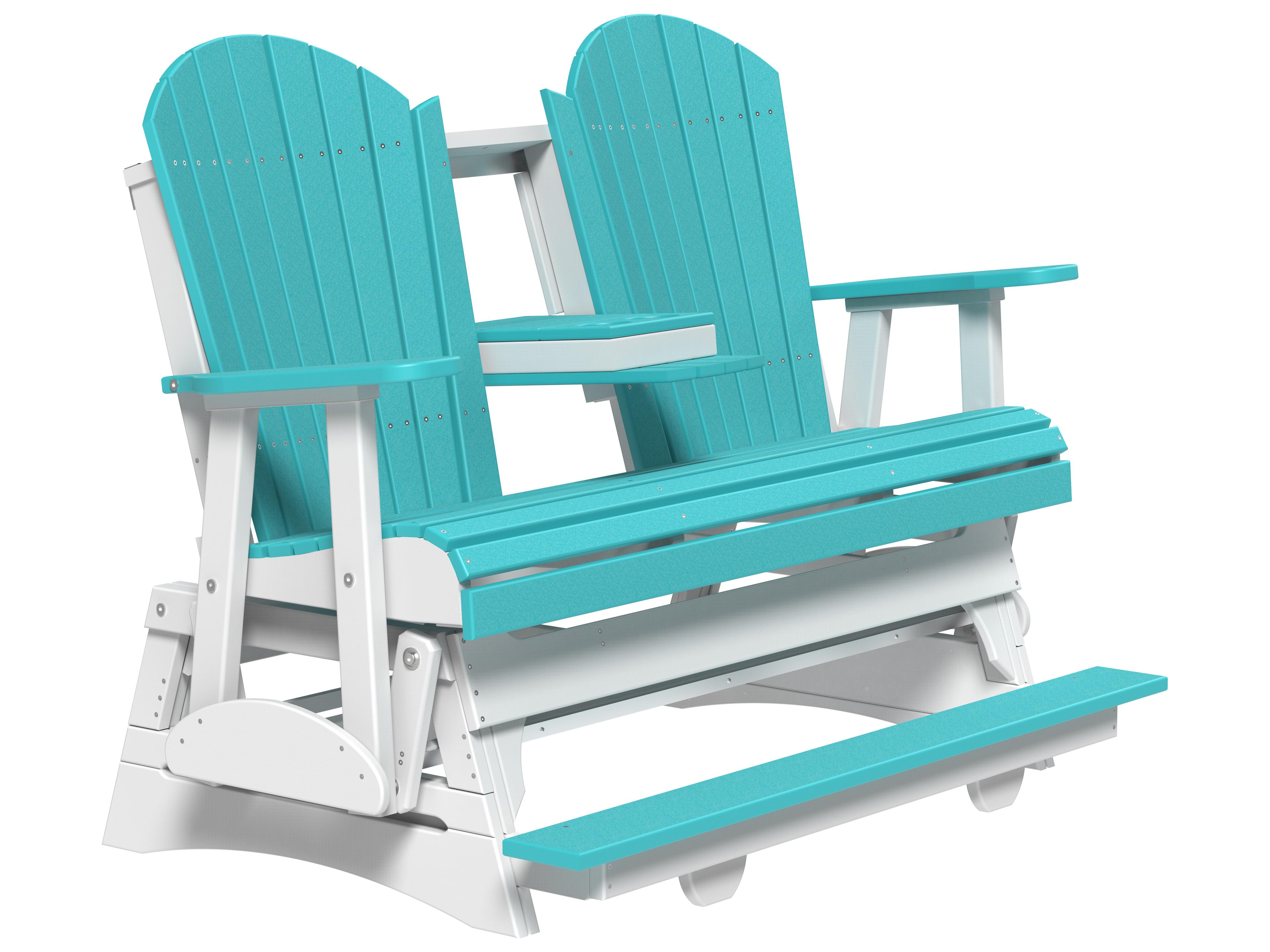 LuxCraft Recycled Plastic Adirondack Counter Glider