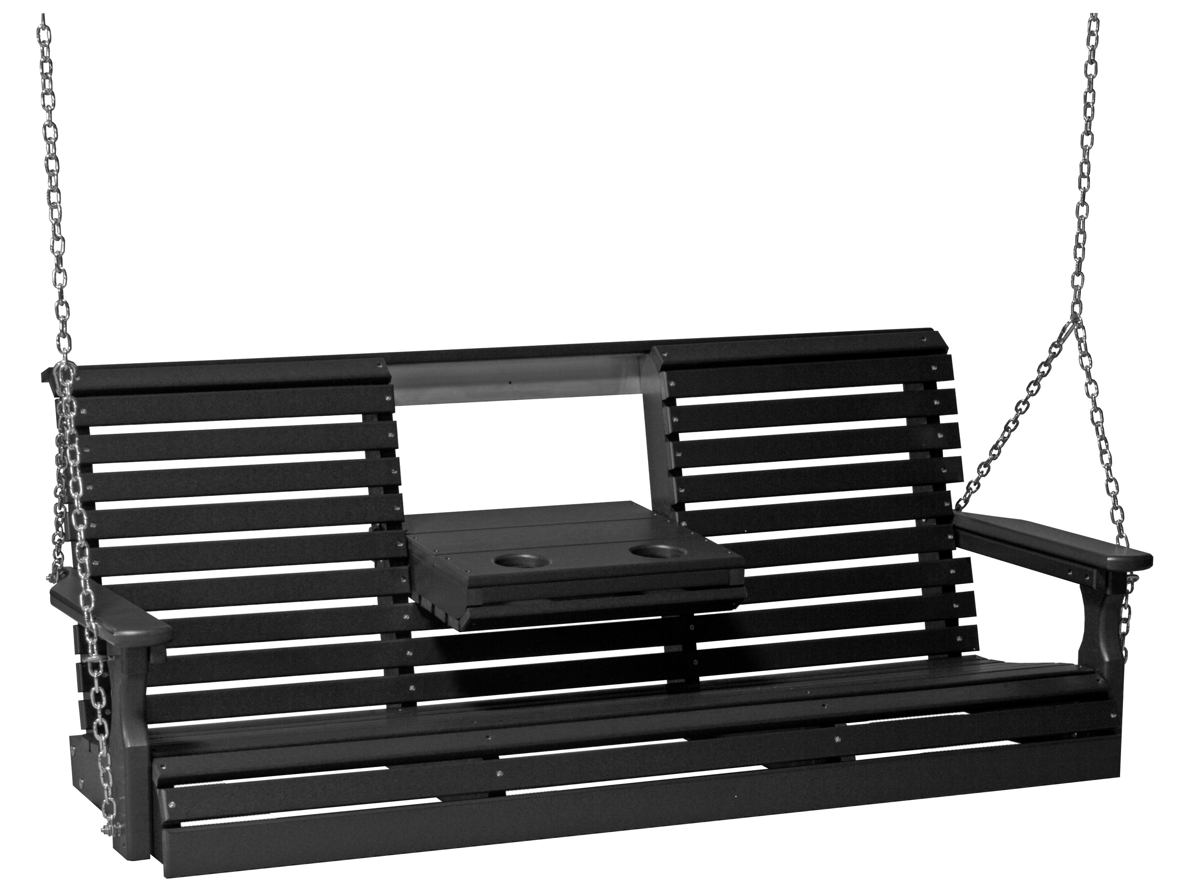 LuxCraft Recycled Plastic Plain Outdoor Swing