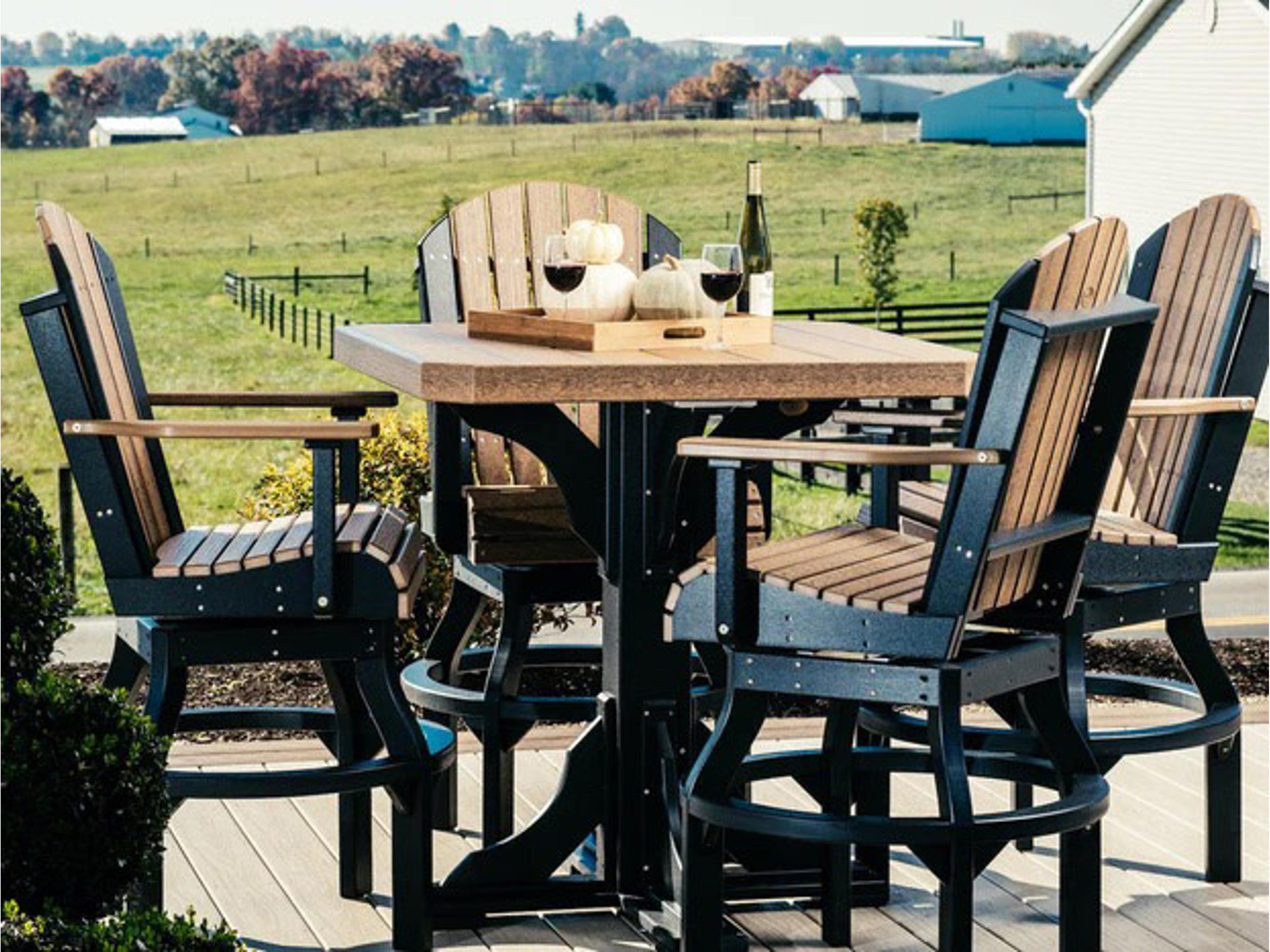 Adirondack Recycled Plastic Outdoor Patio Dining Set