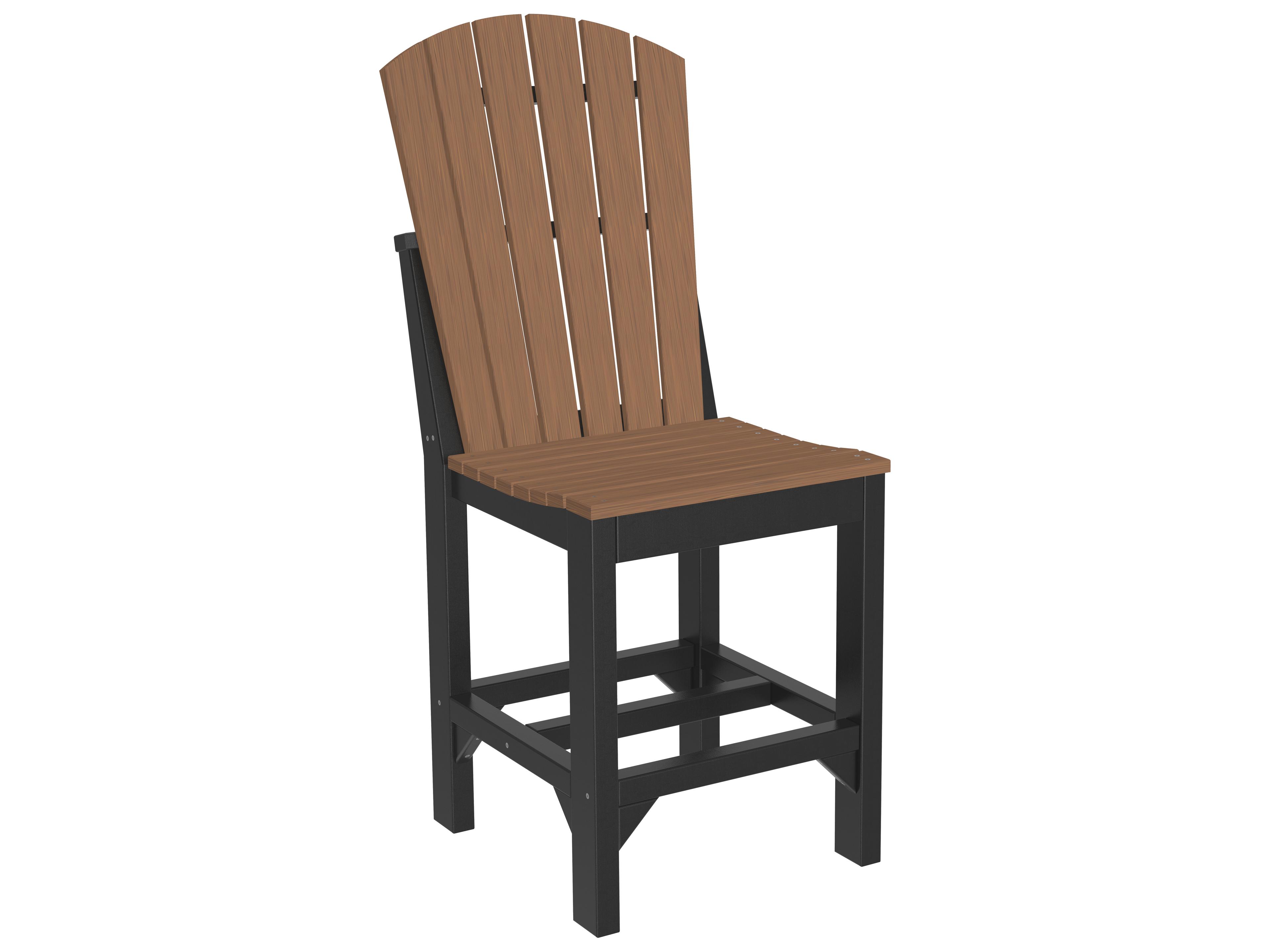 LuxCraft Recycled Plastic Adirondack Counter Height Side Chair