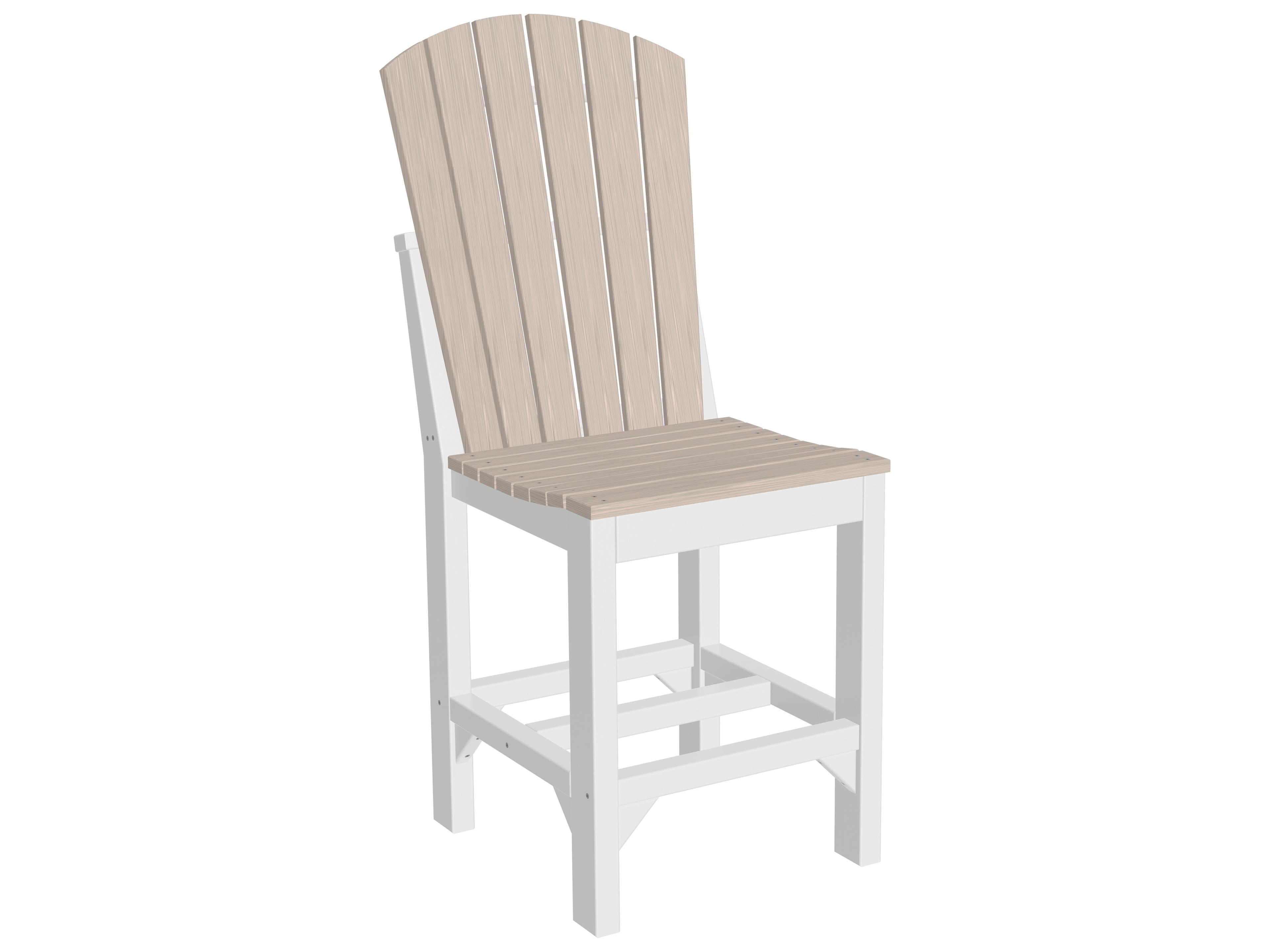LuxCraft Recycled Plastic Adirondack Counter Height Side Chair