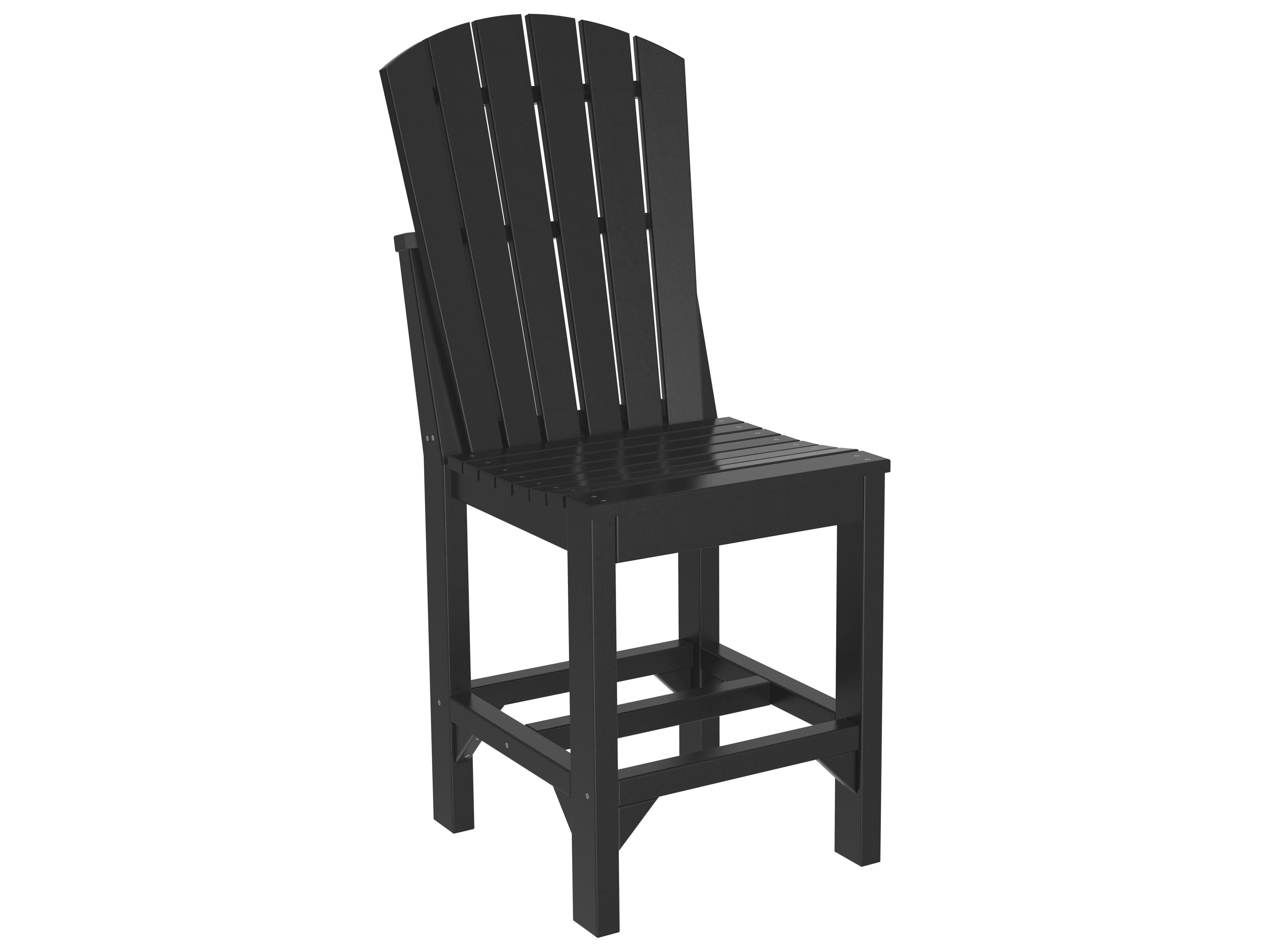 LuxCraft Recycled Plastic Adirondack Counter Height Side Chair