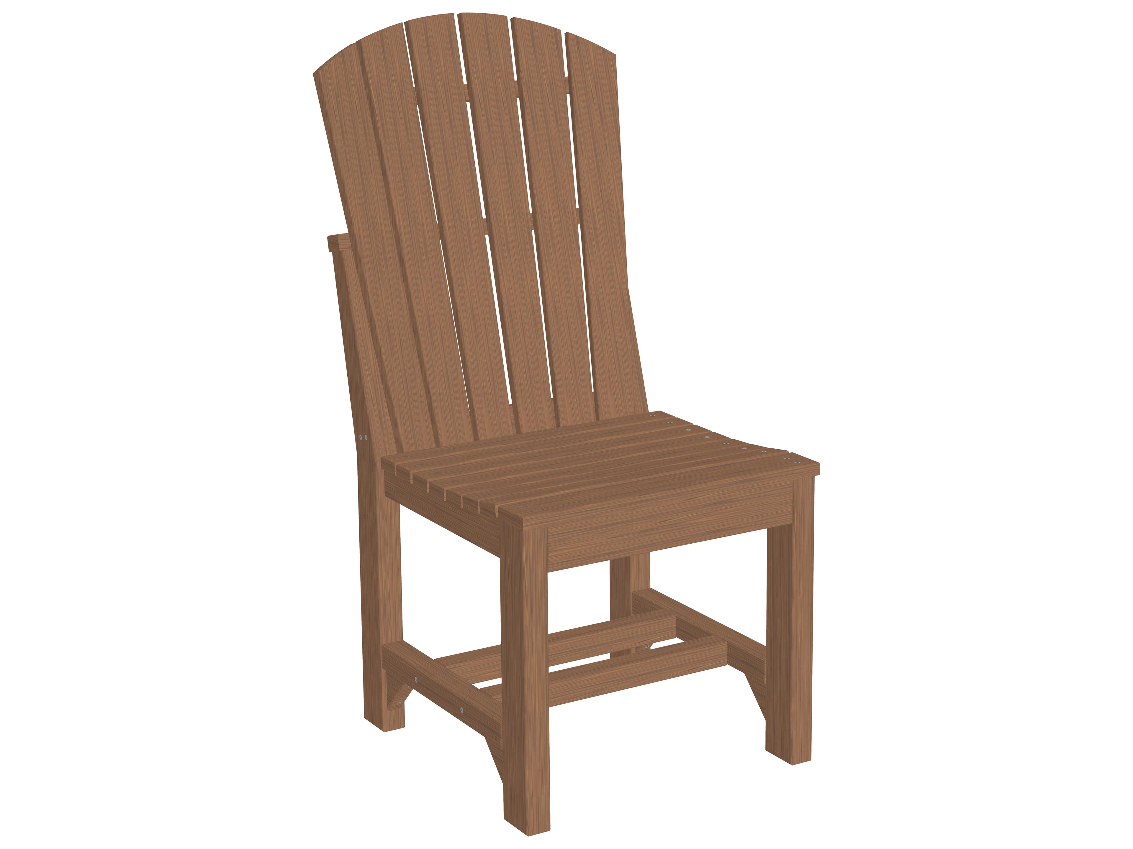 LuxCraft Recycled Plastic Adirondack Dining Height Side Chair