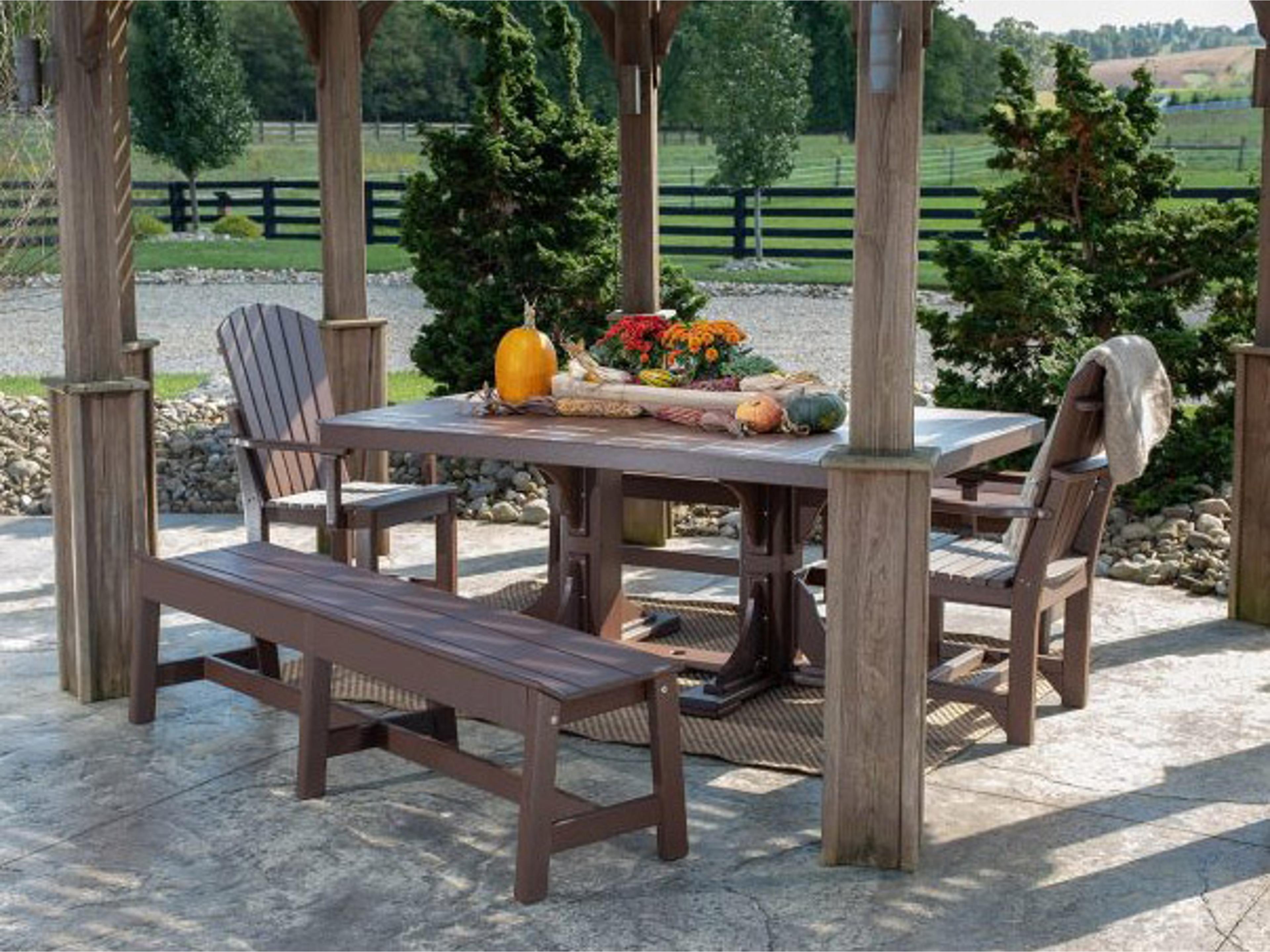 Cafe Recycled Plastic Outdoor Patio Dining Set