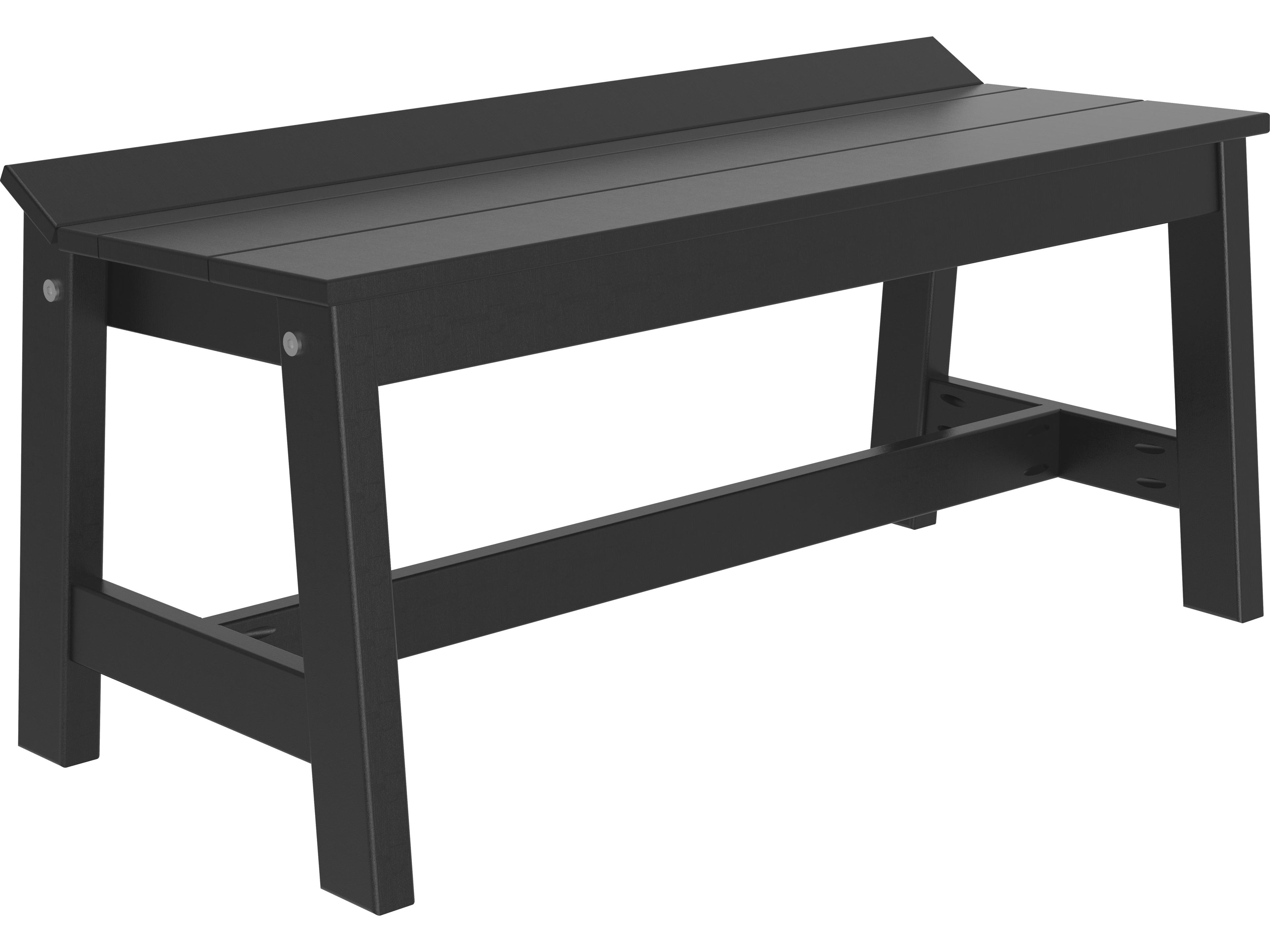 LuxCraft Recycled Plastic Cafe Dining Outdoor Bench