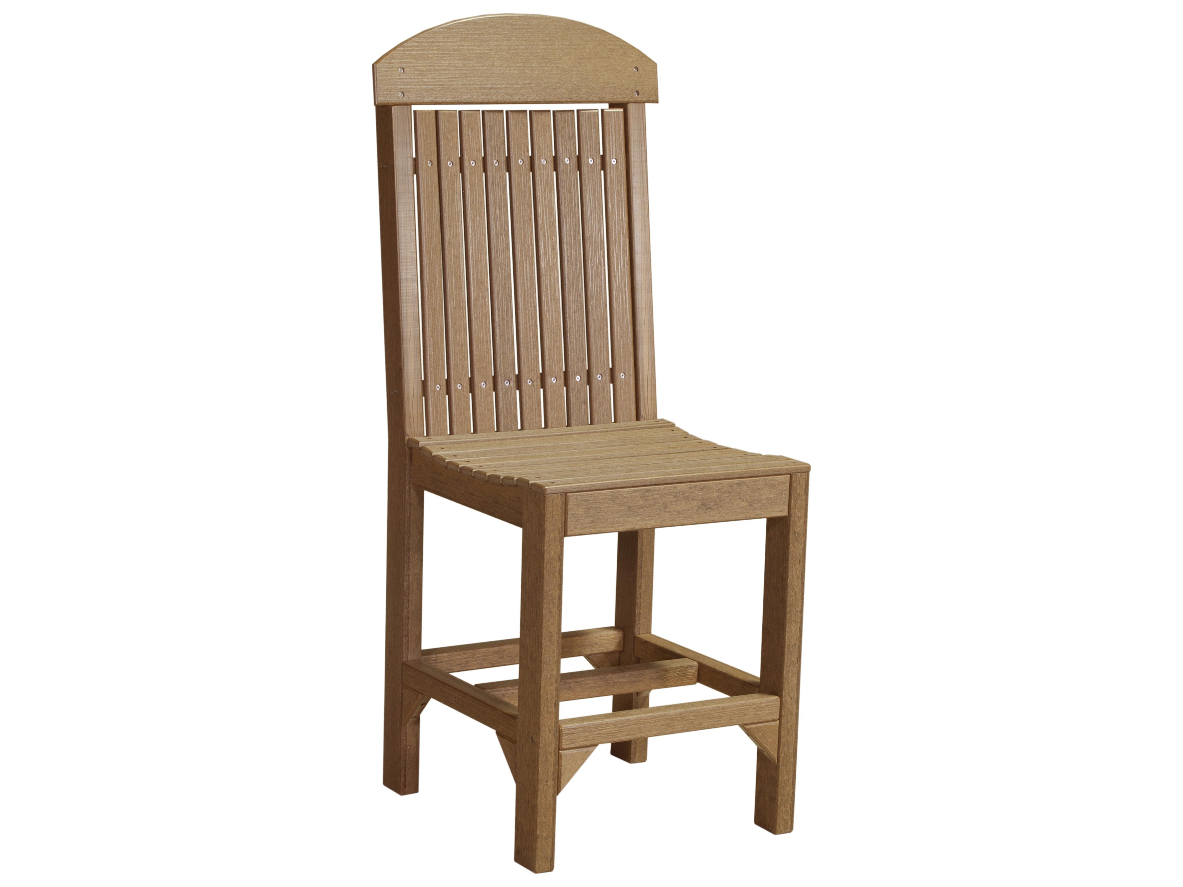 LuxCraft Recycled Plastic Classic Counter Height Side Chair