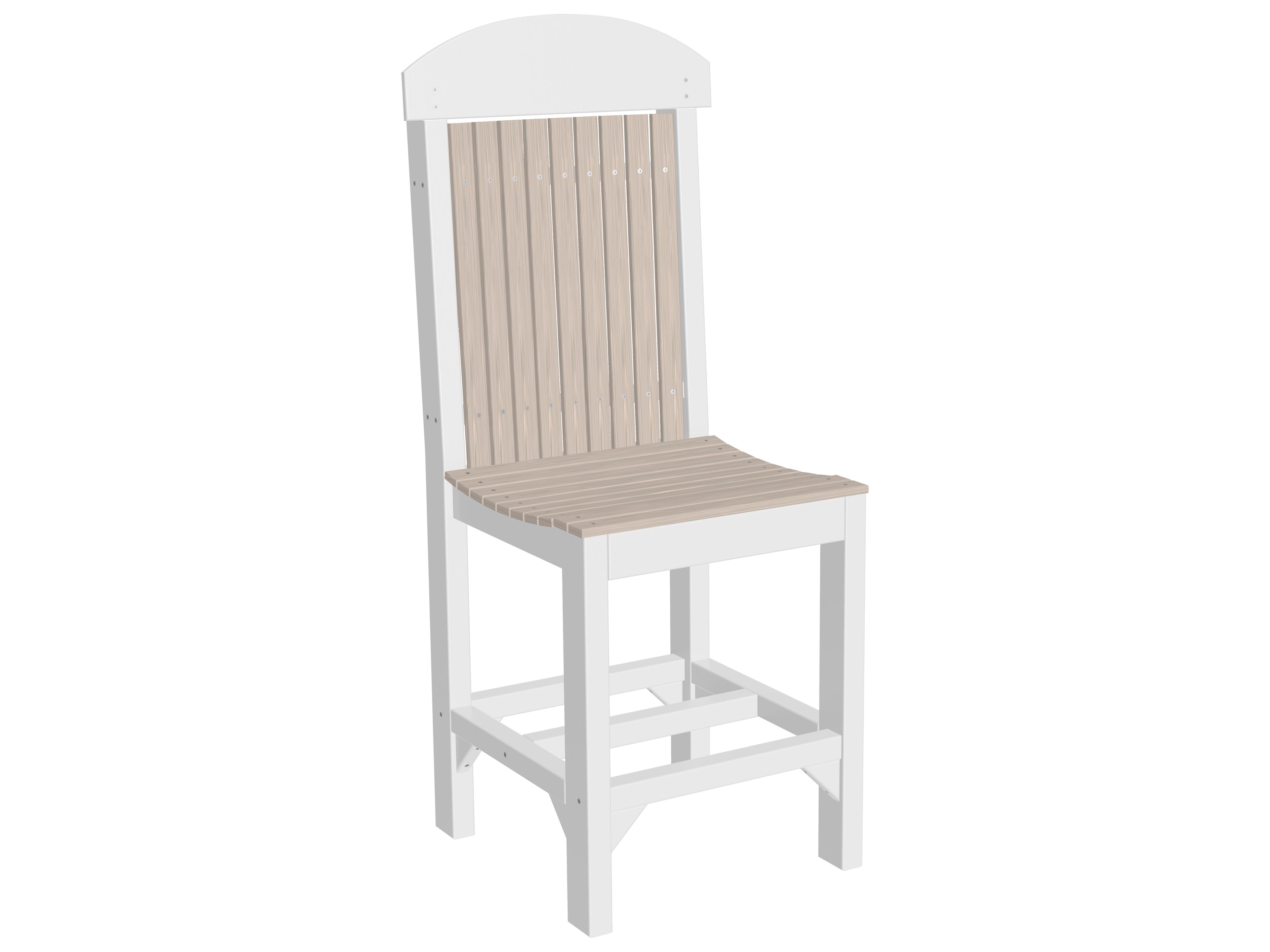 LuxCraft Recycled Plastic Classic Counter Height Side Chair