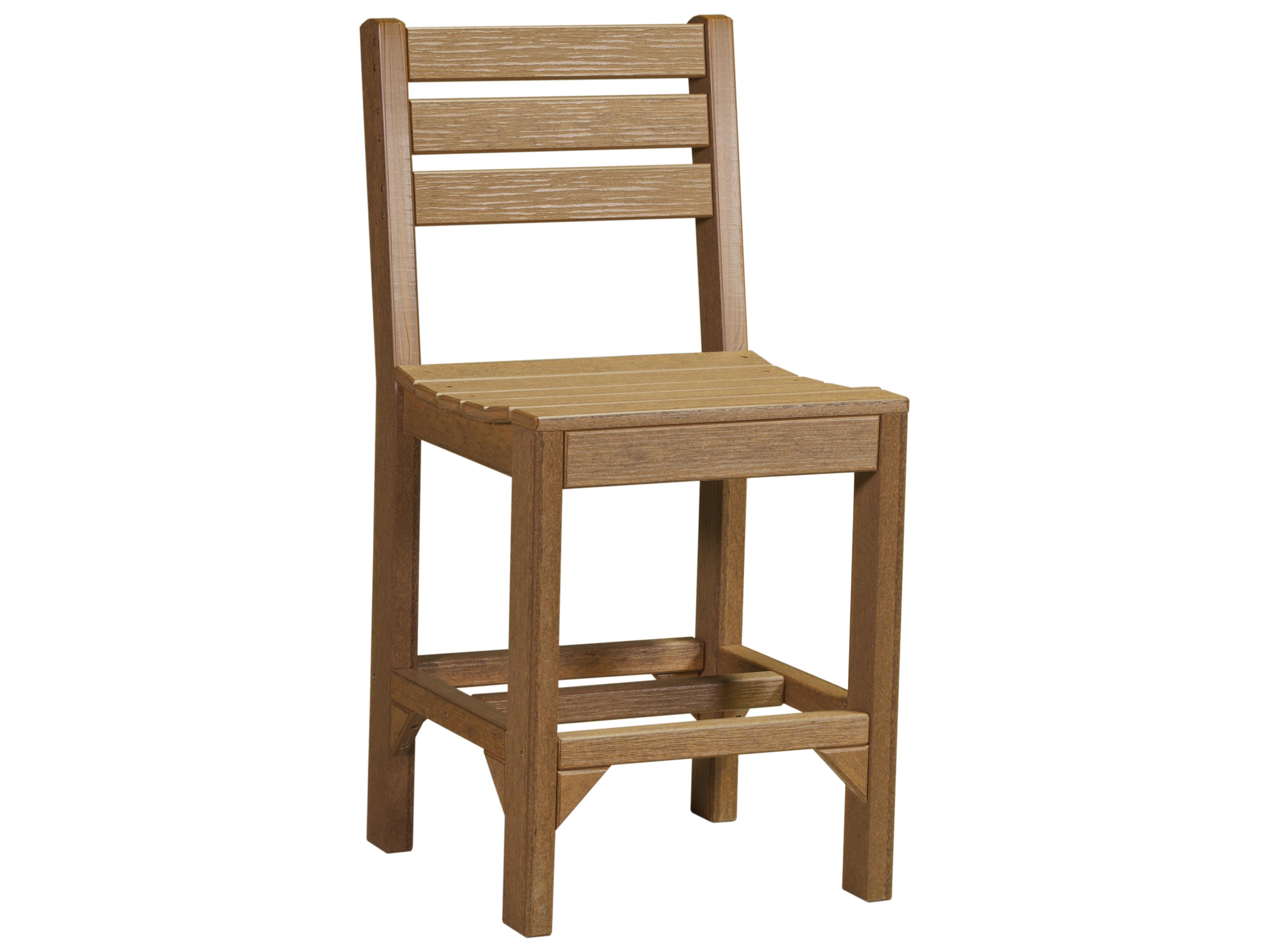 LuxCraft Recycled Plastic Island Counter Height Side Chair