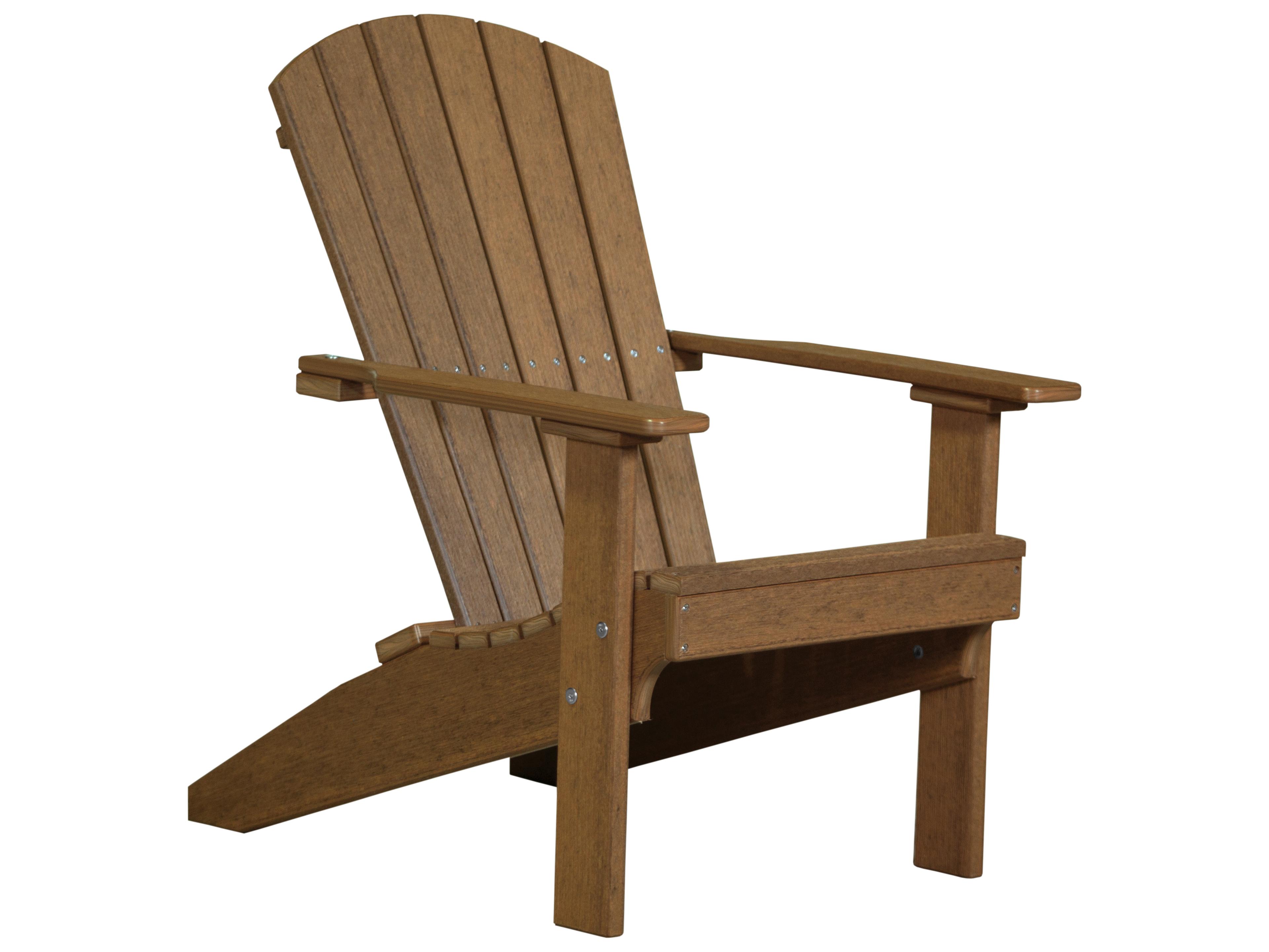 LuxCraft Recycled Plastic Lakeside Outdoor Adirondack Chair