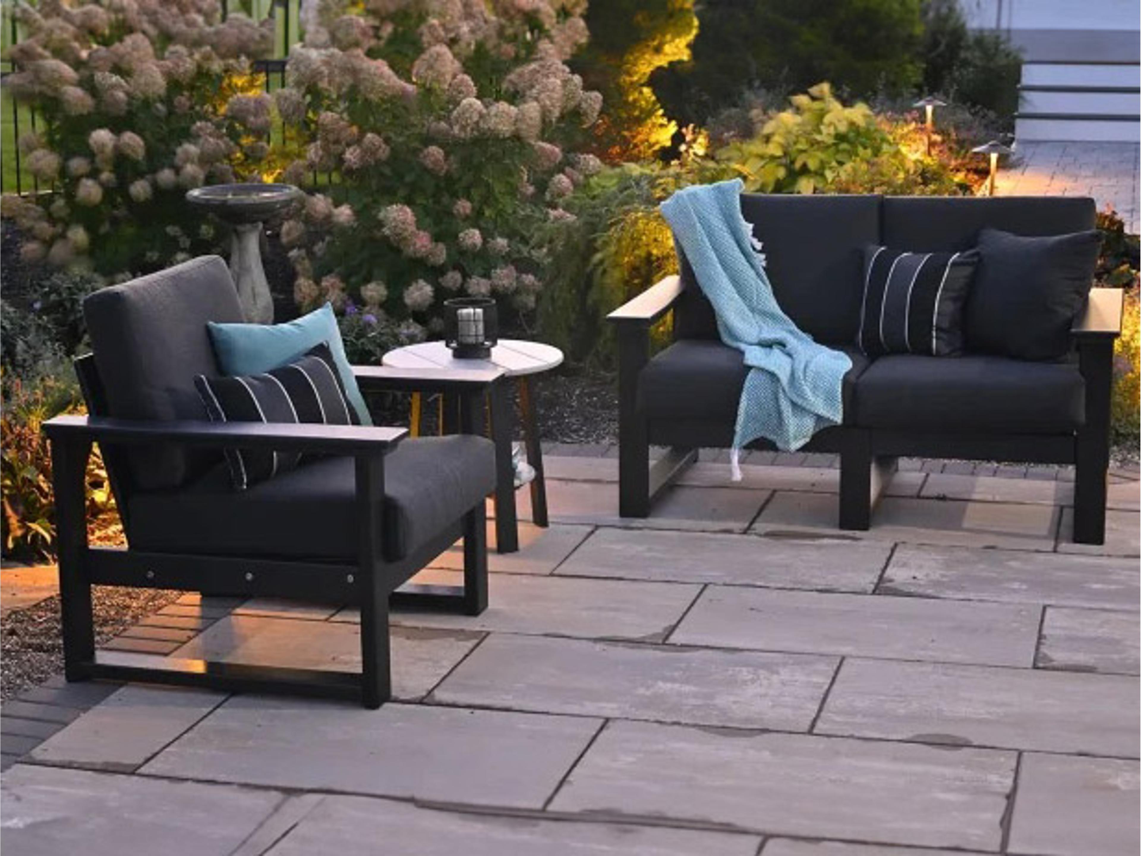 Lanai Recycled Plastic Cushion Patio Lounge Set